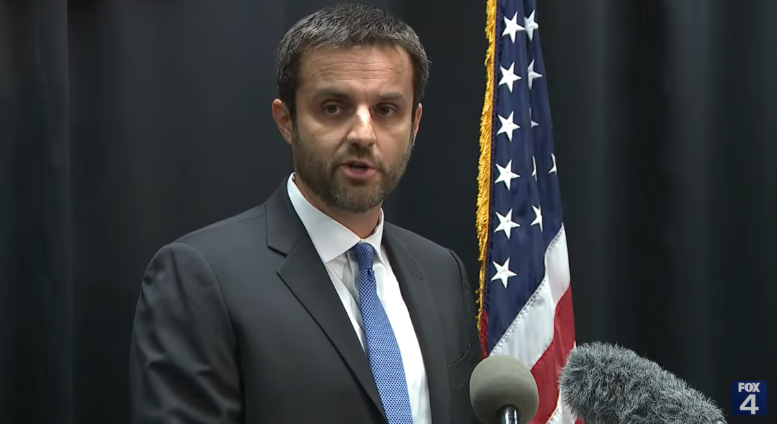Sergeant Nathan Sexton provides details to the media about the Target parking lot shooting that occurred on August 11, 2025 | Source: Source: YouTube/fox4news