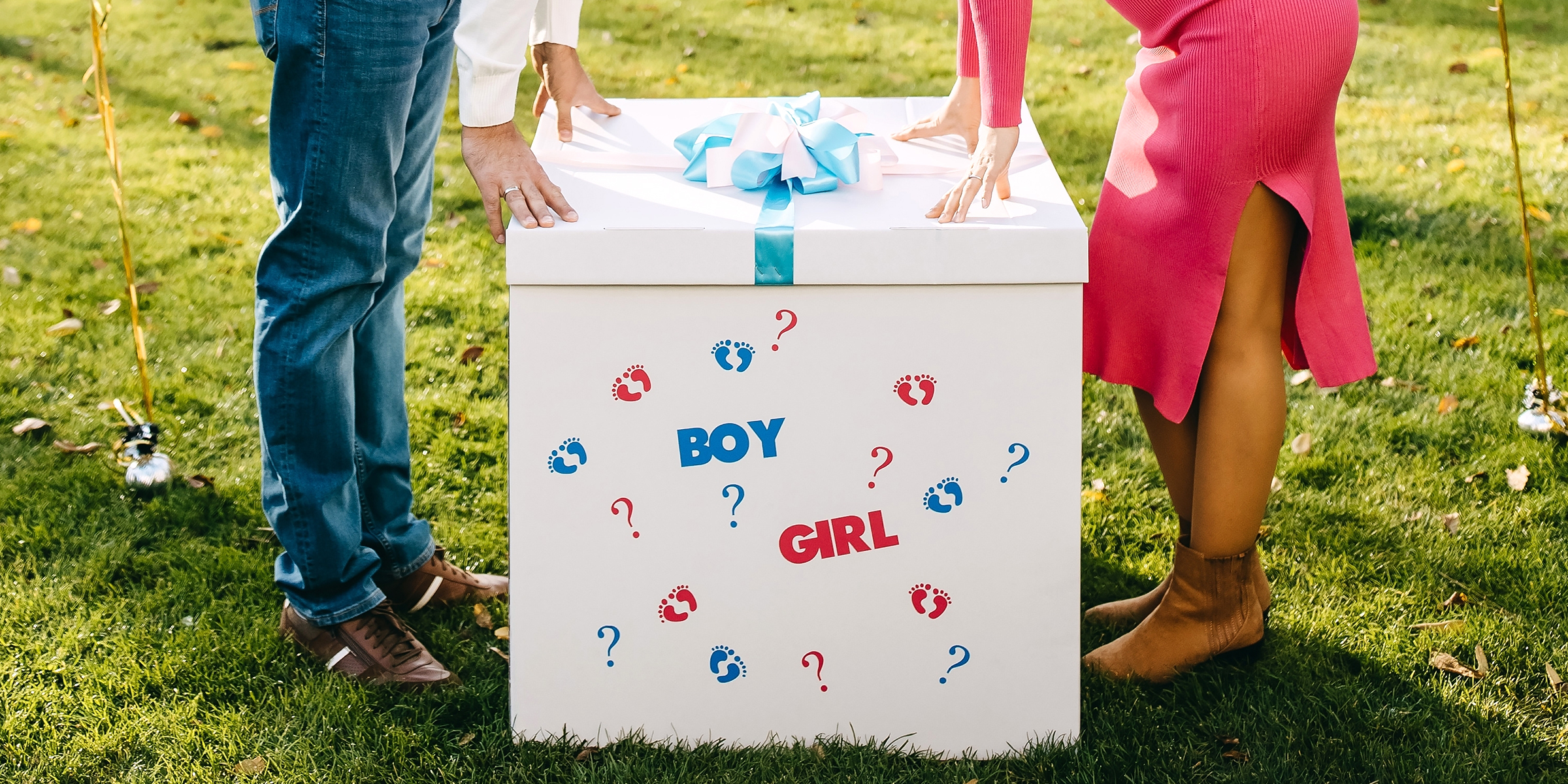 A giant white box for a gender reveal party | Source: Shutterstock