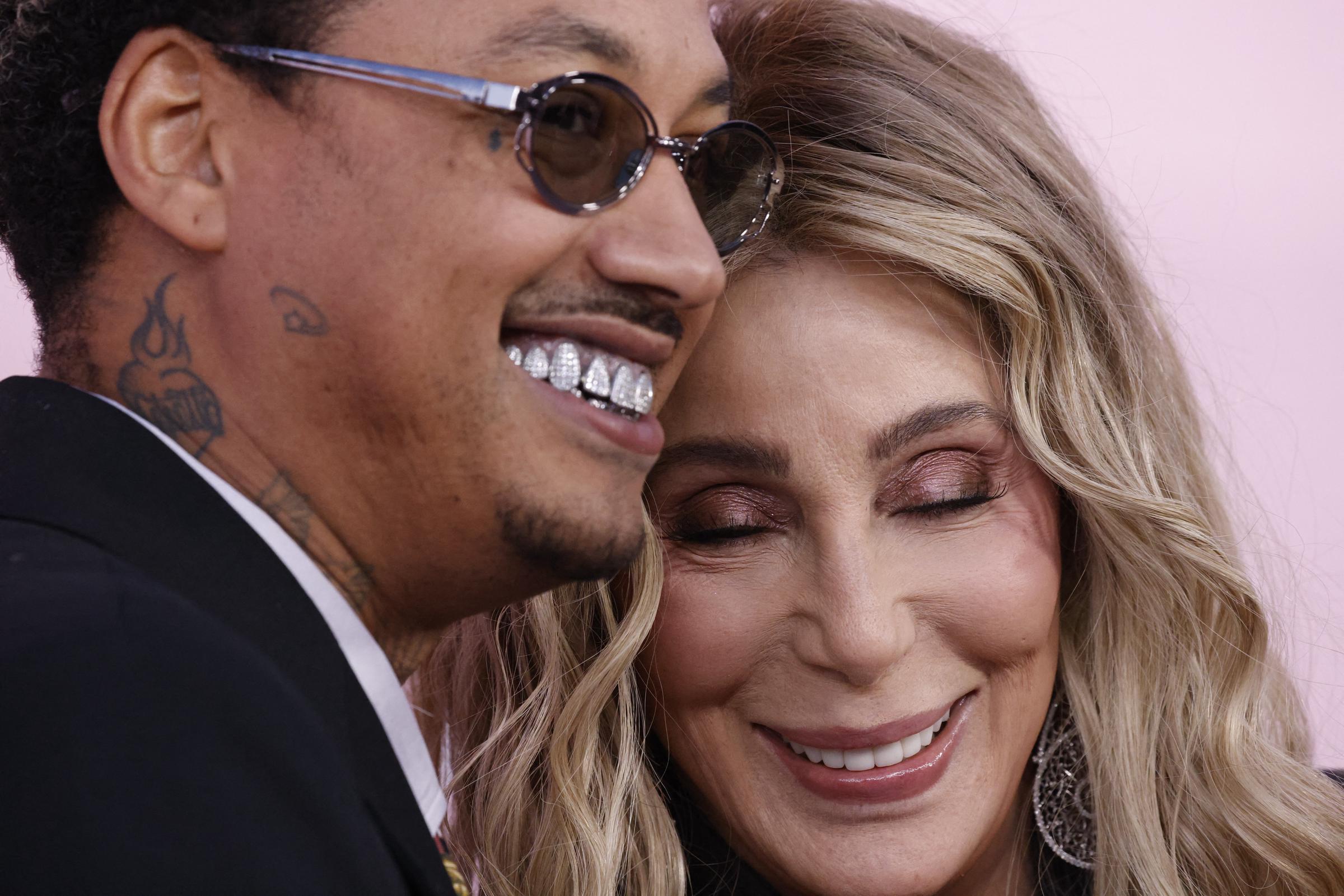 Alexander Edwards and singer Cher attend Victoria's Secret Fashion Show in Brooklyn, New York on October 15, 2024 | Source: Getty Images