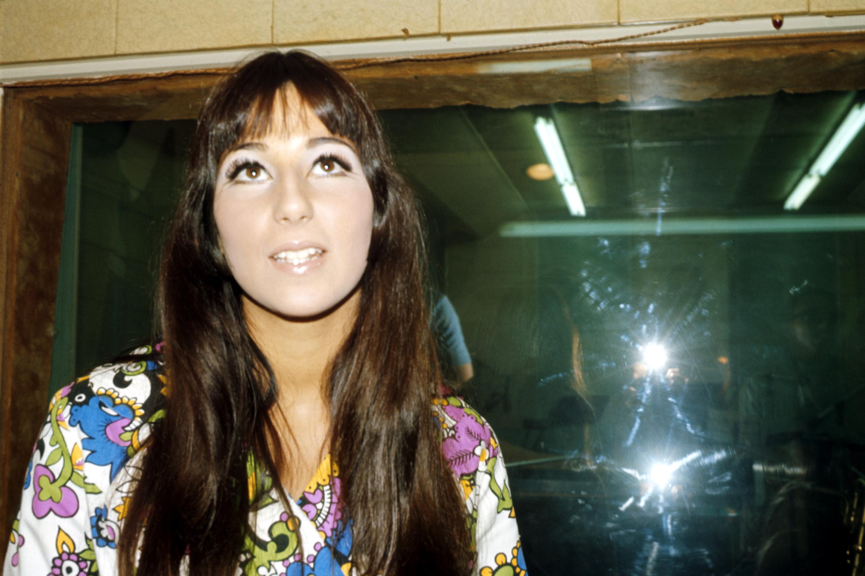 Cher poses during a recording session in April 1966 in Los Angeles, California | Source: Getty Images