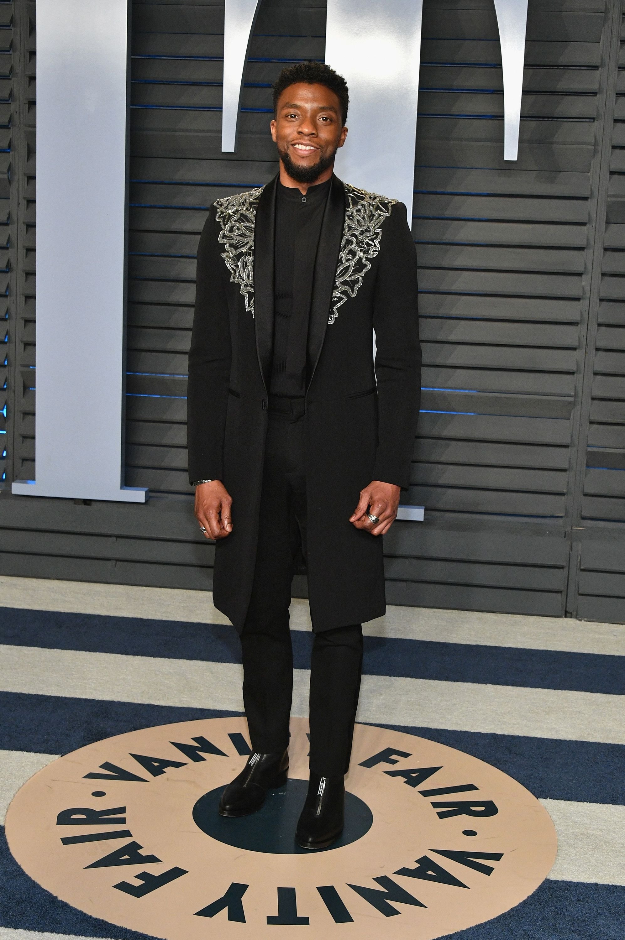 Late Chadwick Boseman at the 2018 Vanity Fair Oscar Party hosted by Radhika Jones at Wallis Annenberg Center for the Performing Arts on March 4, 2018. | Photo: Getty Images