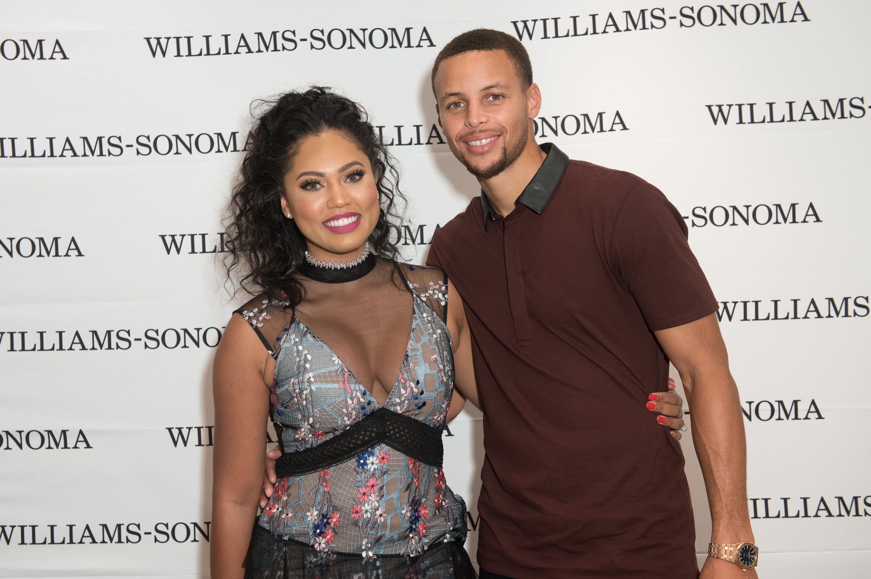 Ayesha Curry and Stephen Curry attend the Williams-Sonoma Ayesha Curry Book Signing at Williams-Sonoma Columbus Circle | Photo: Getty Images