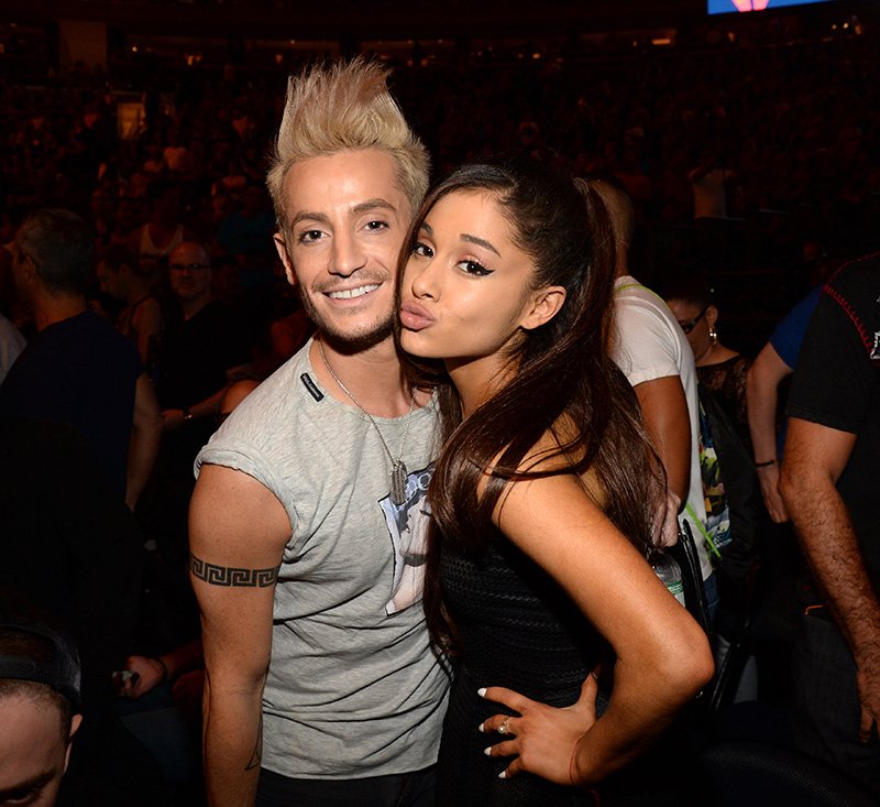 Frankie J Grande and Ariana Grande pose before Madonna performs onstage during her "Rebel Heart" tour at Madison Square Garden on September 16, 2015 in New York City. I Image: Getty Images.