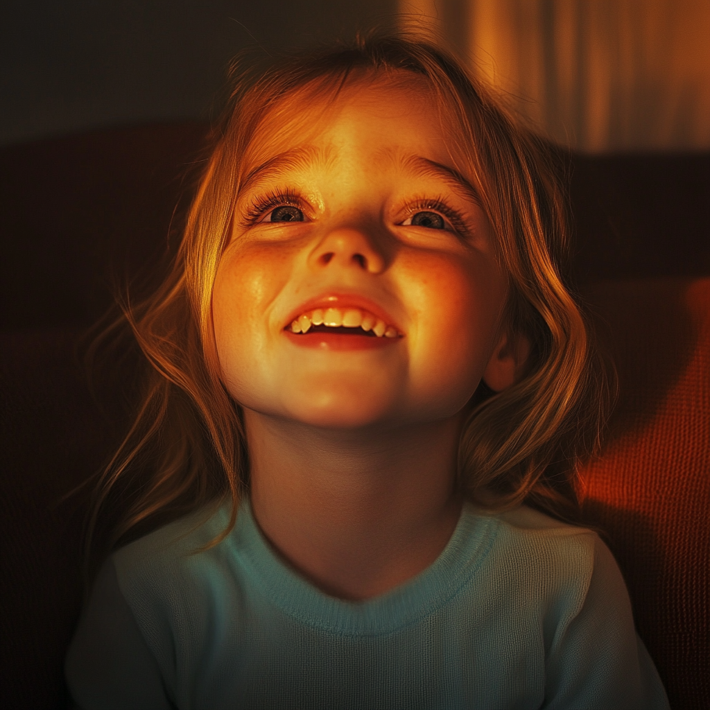 A cheerful little girl | Source: Midjourney