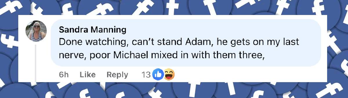 A disgruntled user reacts to Adam Levine's return on "The Voice" online, dated February 4, 2025 | Source: Facebook/NBCTheVoice