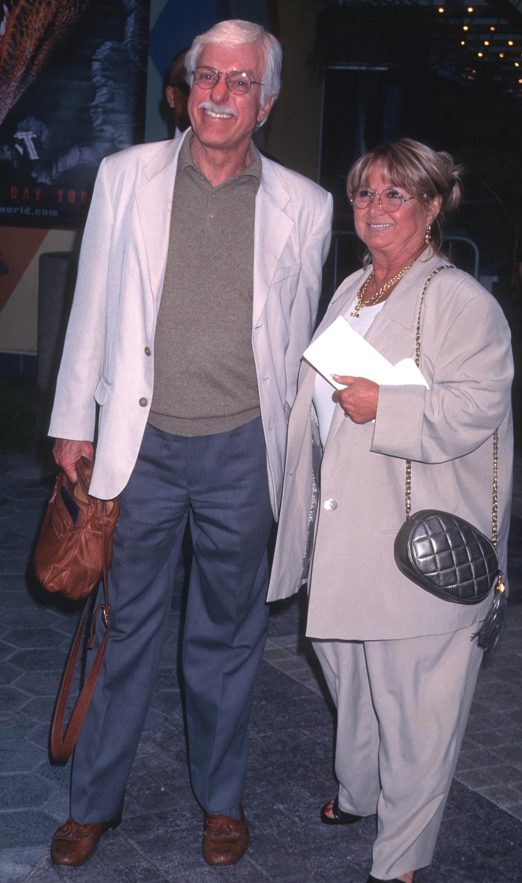 Dick Van Dyke and Michelle Triola attend "The Lost World" screening at Cineplex Odeon Cinema on May 19, 1997 in Universal City, California | Source: Getty Images