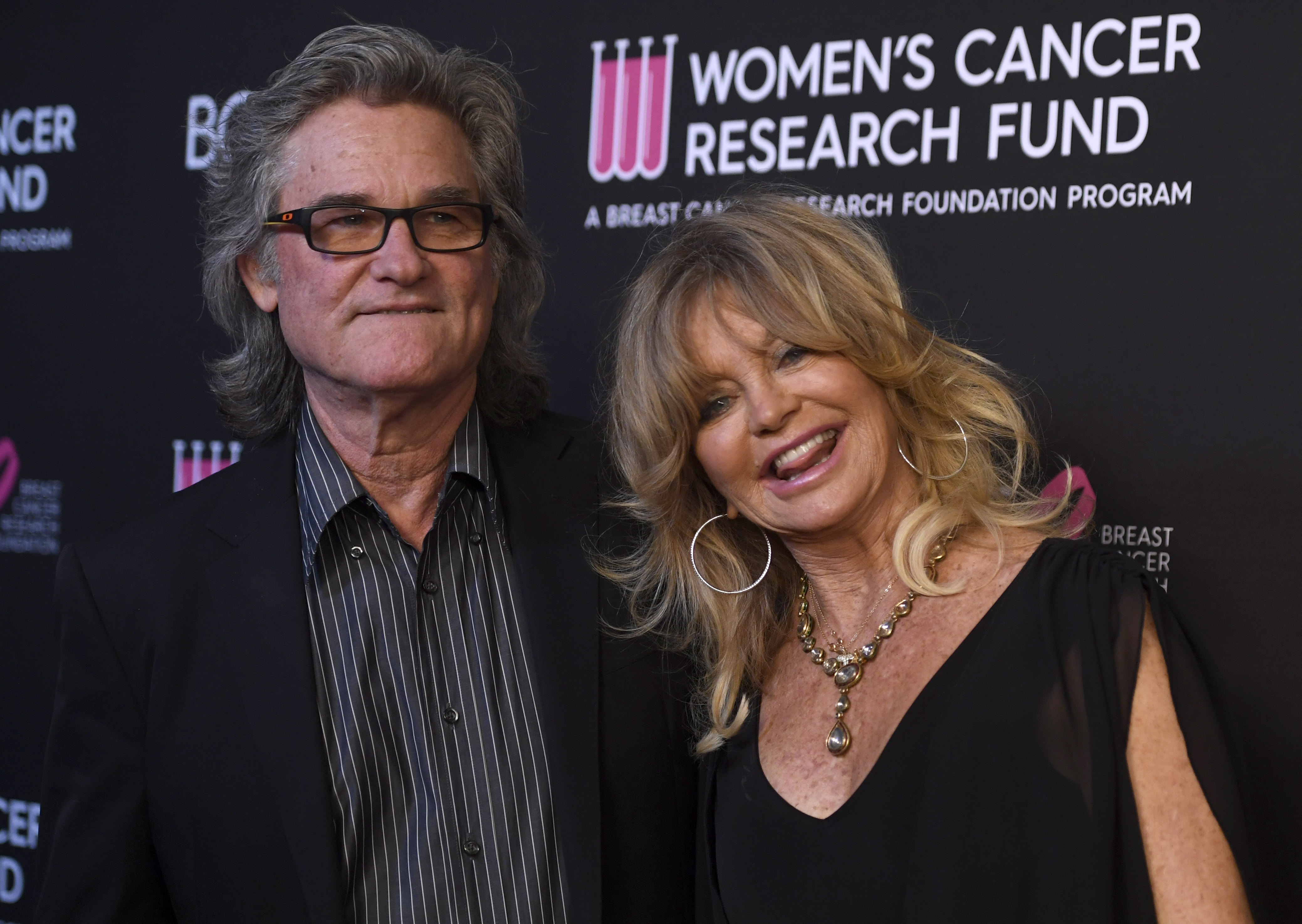 Kurt Russell and Goldie Hawn attend The Women's Cancer Research Fund's Benefit Gala in Beverly Hills on February 28, 2019 | Source: Getty Images