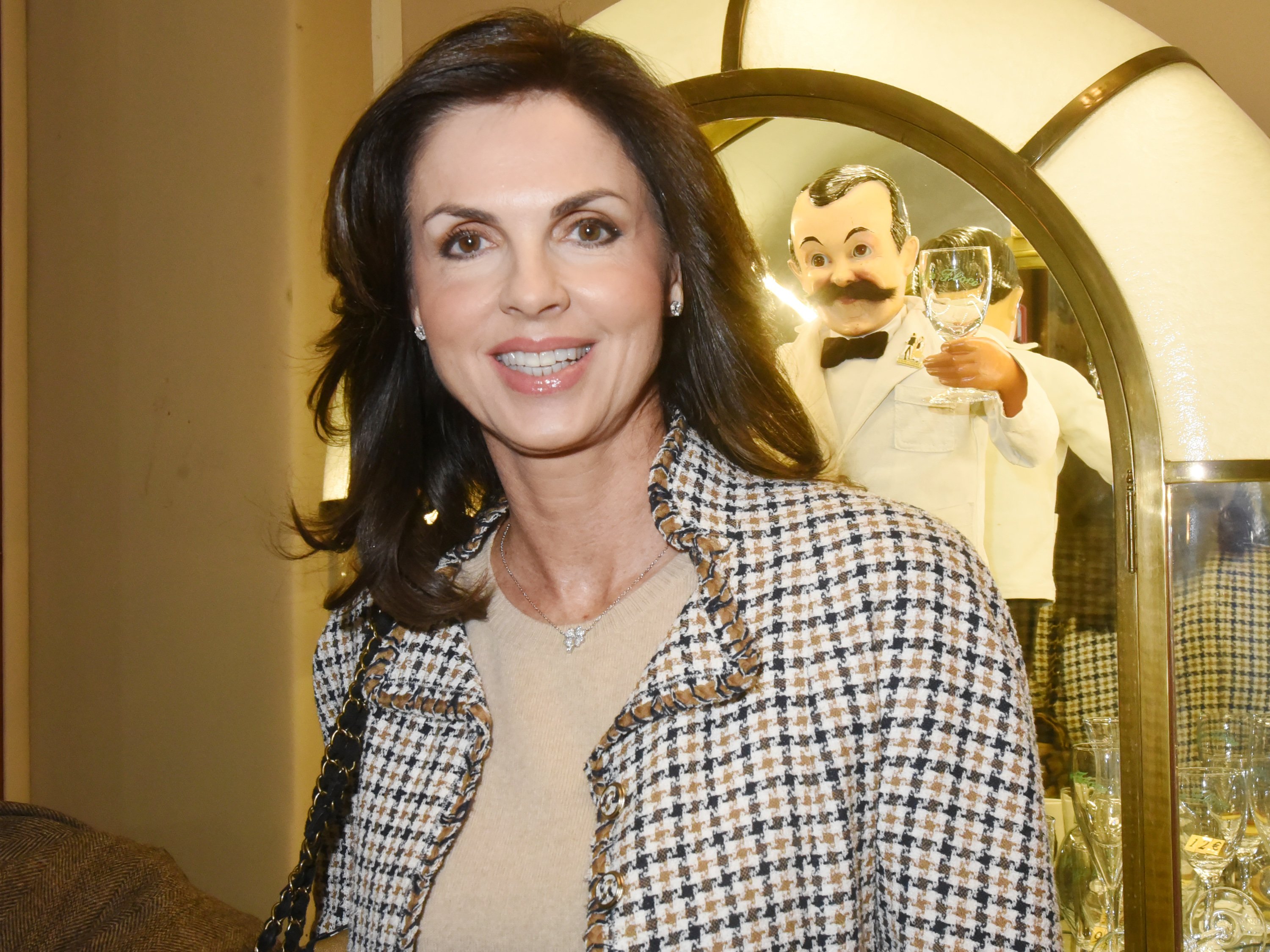 Caroline Barclay assiste à la soirée Sophie Wiesenfeld au Café de Flore le 10 décembre 2019 à Paris, France. | Photo : Getty Images