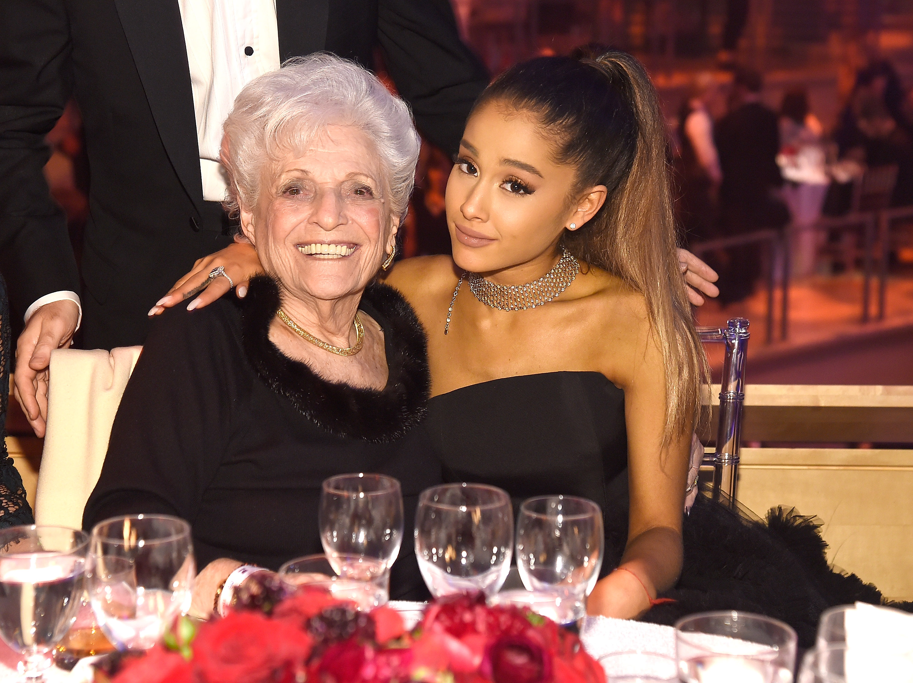 Ariana Grande sits with her grandmother, Marjorie Grande, at the Time 100 Gala in New York City | Source: Getty Images