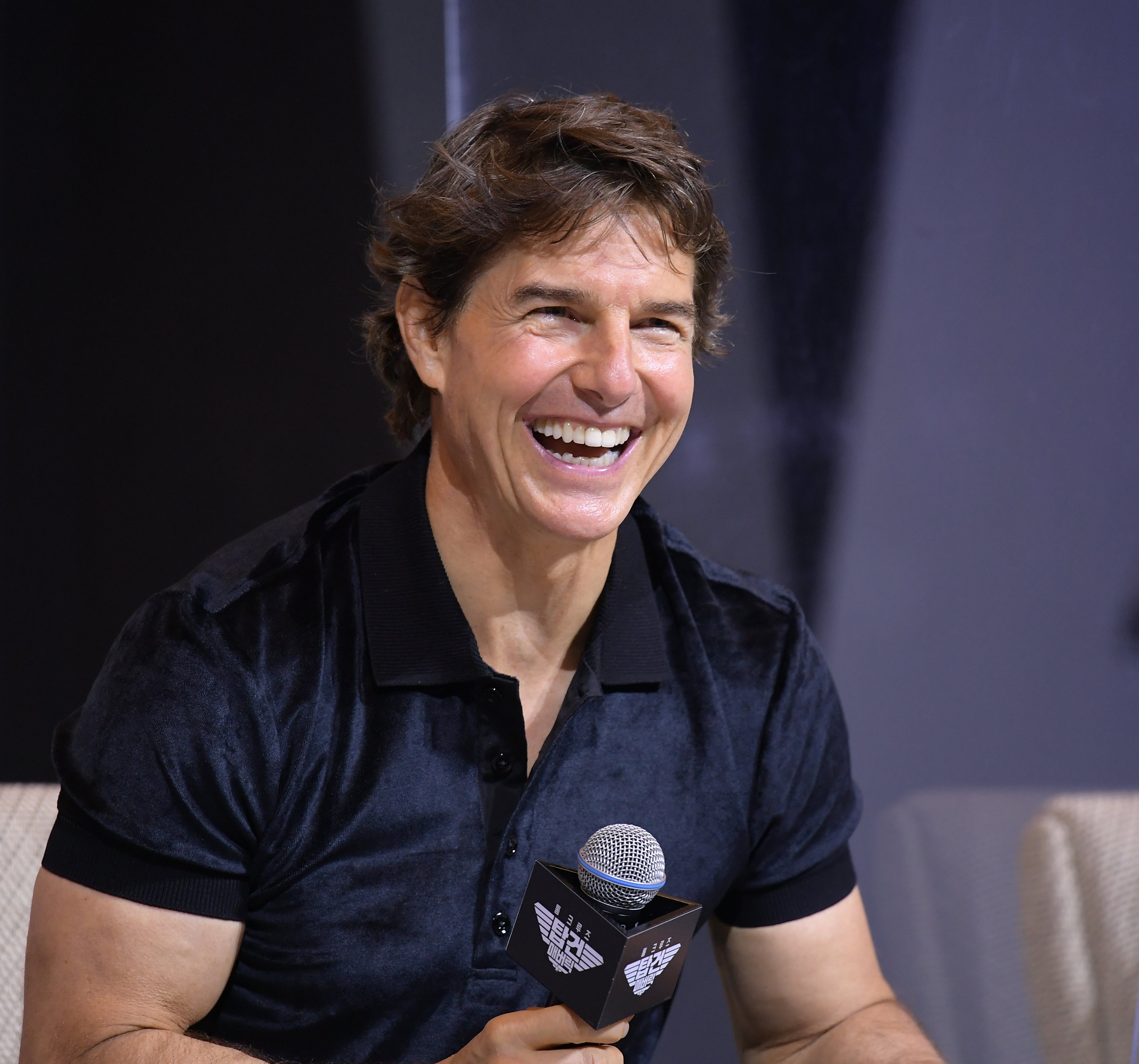 Tom Cruise during a press conference of the movie 'Top Gun: Maverick' in Seoul, South Korea in June 2022. | Source: Getty Images