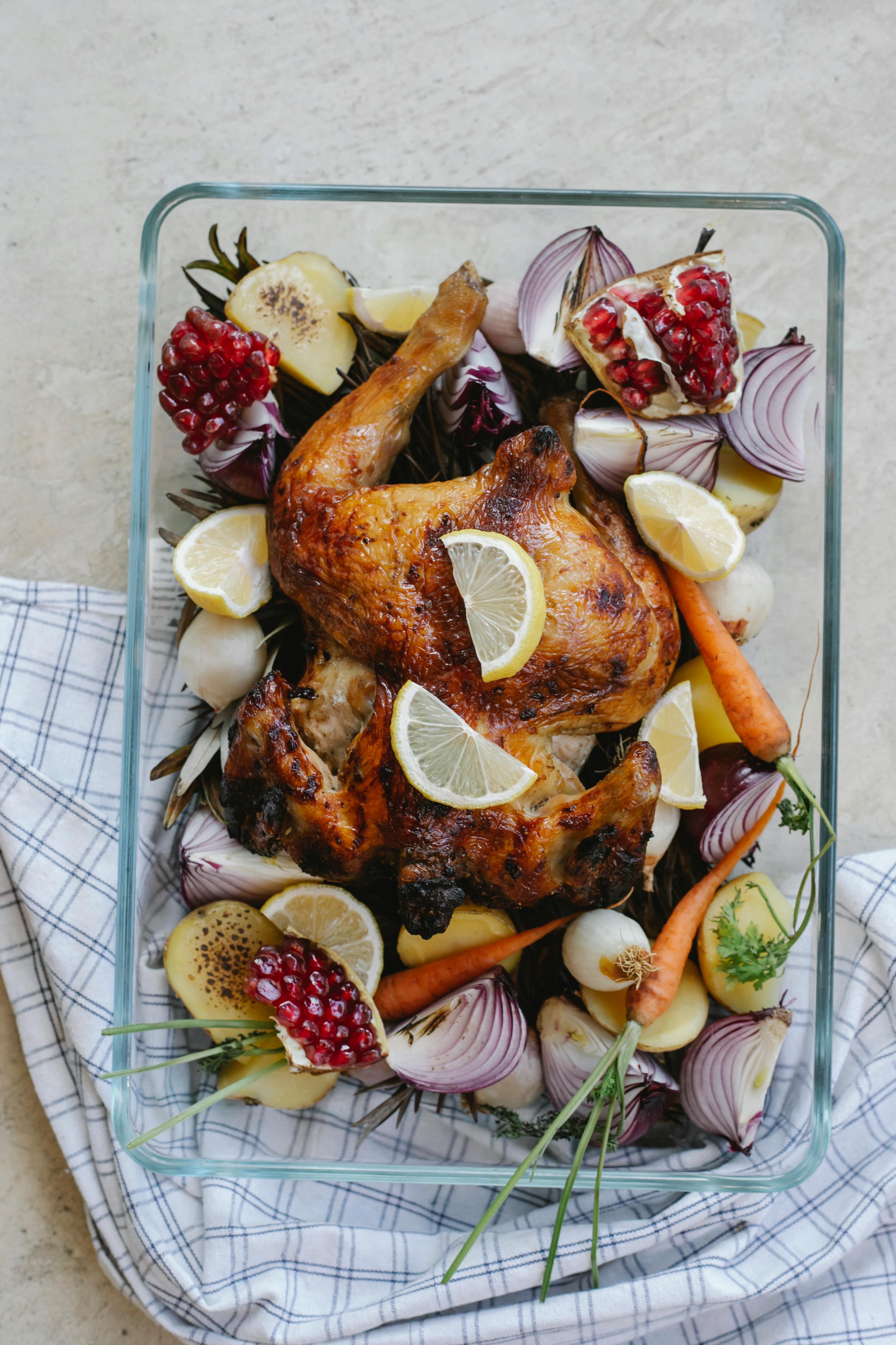 A roasted chicken dish | Source: Pexels