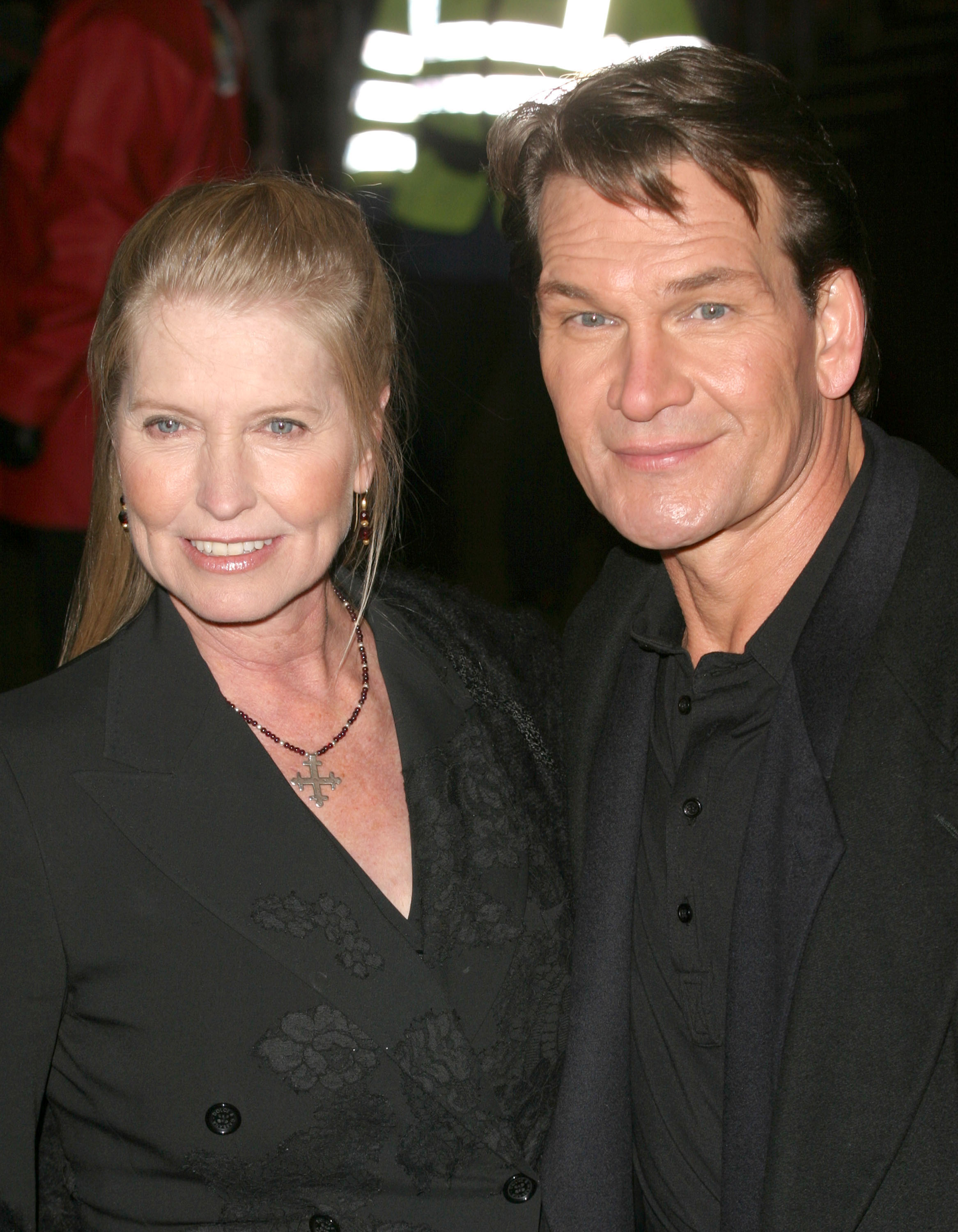 Lisa Niemi and Patrick Swayze at the London premiere of 