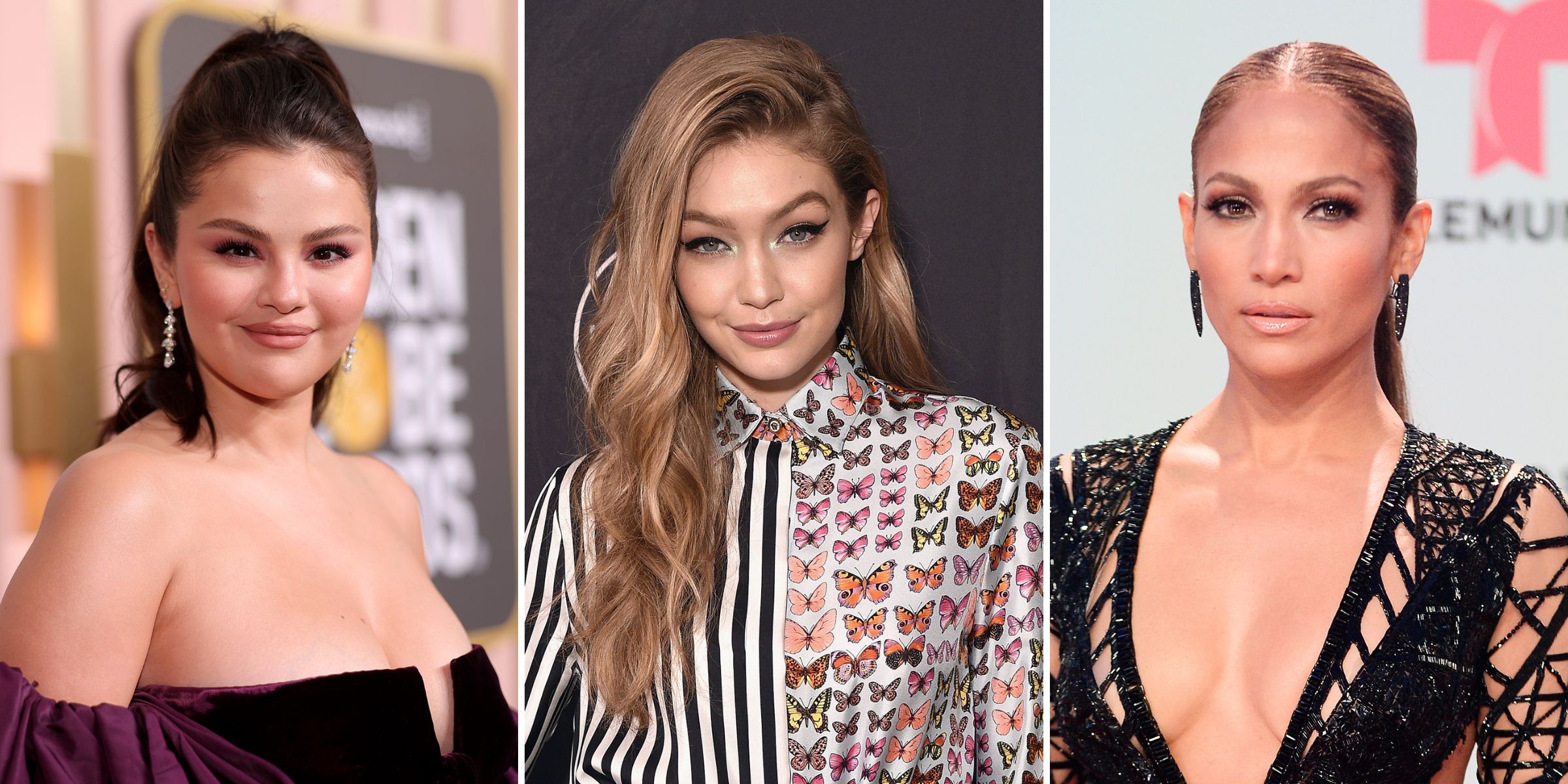 Selena Gomez | Gigi Hadid | Jennifer Lopez | Source: Getty Images