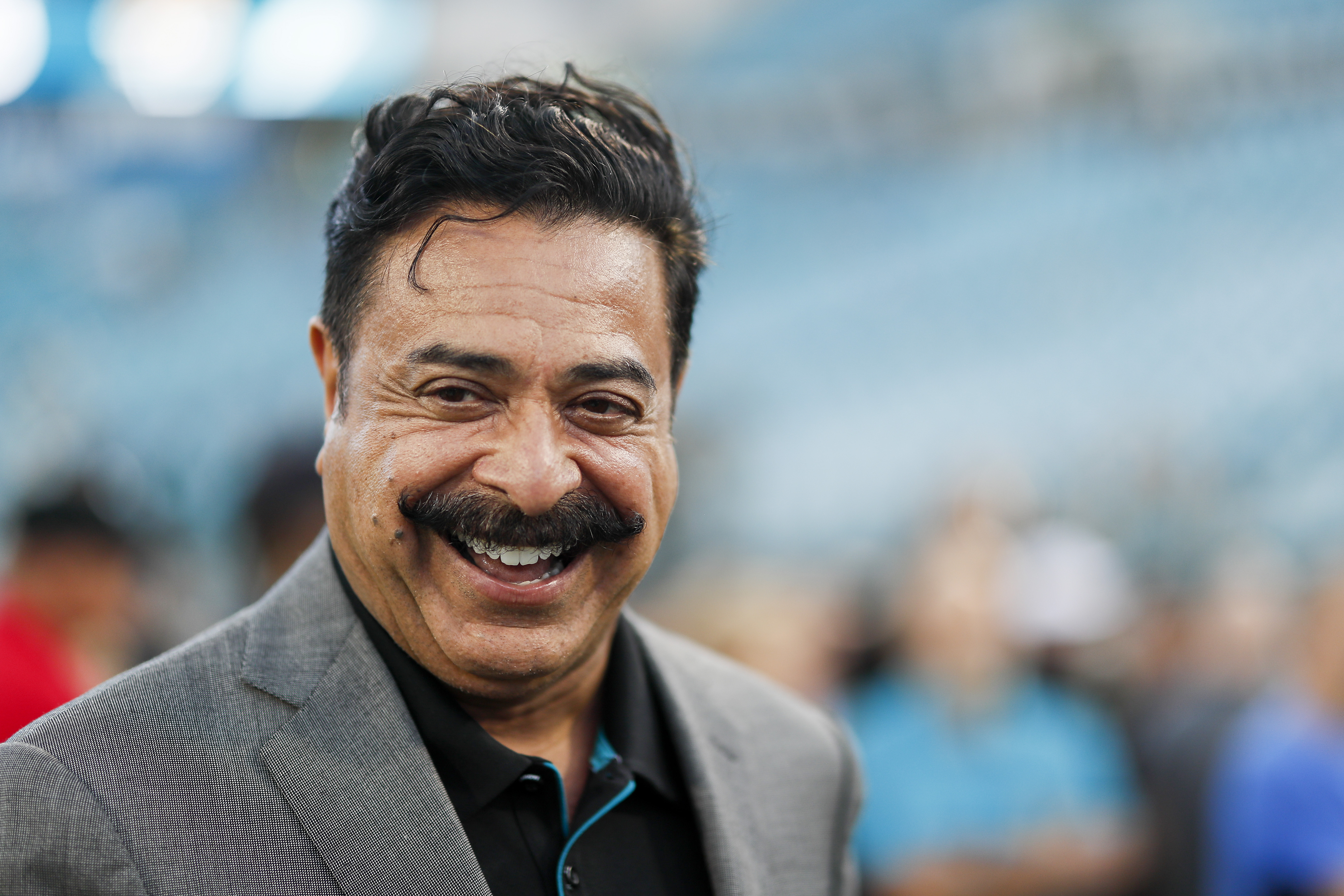 Shad Khan looks on before the start of a game against the Tennessee Titans at TIAA Bank Field on September 19, 2019, in Jacksonville, Florida. | Source: Getty Images