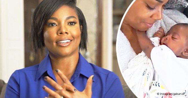 Gabrielle Union looks totally smitten as baby Kaavia reaches for her in heart melting video