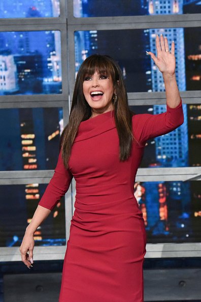 Marie Osmond sur le tournage de The Late Show avec Stephen Colbert | Photo: Getty Images Marie Osmond sur le tournage de The Late Show avec Stephen Colbert | Photo: Getty Images