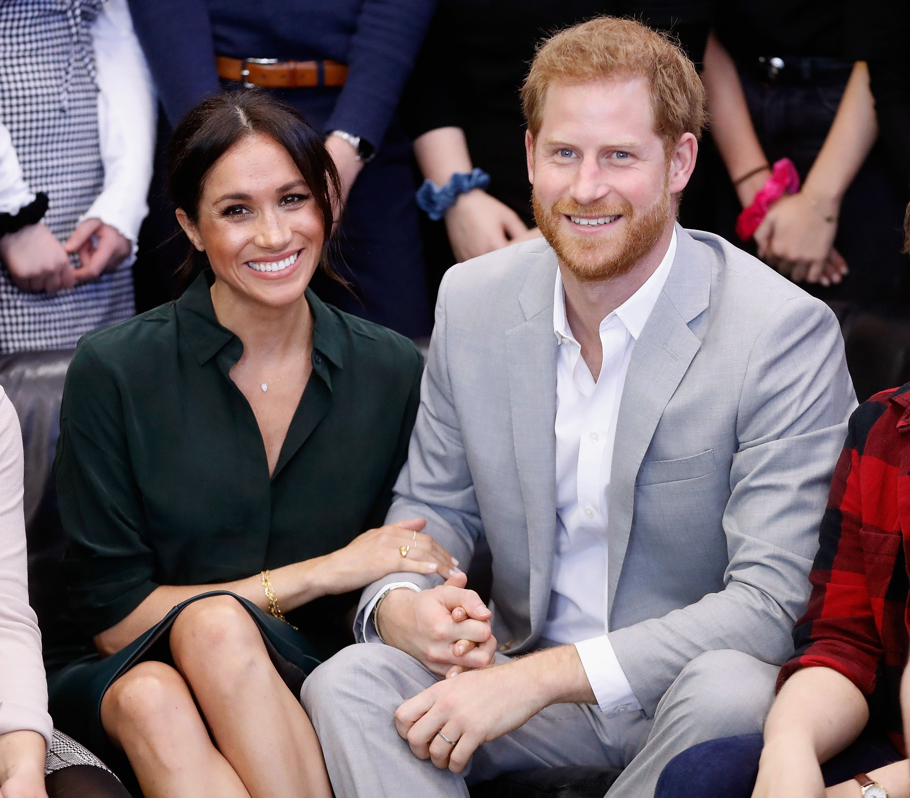 Meghan and Prince Harry during an official visit to the Joff Youth Centre in Peacehaven, Sussex on October 3, 2018 | Photo: Getty Images
