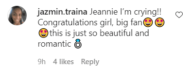 A fan's comment on Jeannie Mai's Instagram post | Photo: Instagram/thejeanniemai