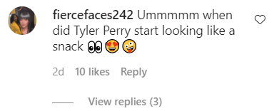 A fan's comment under a picture posted by Tyler Perry on his Instagram page. | Photo: Instagram/@tylerperry