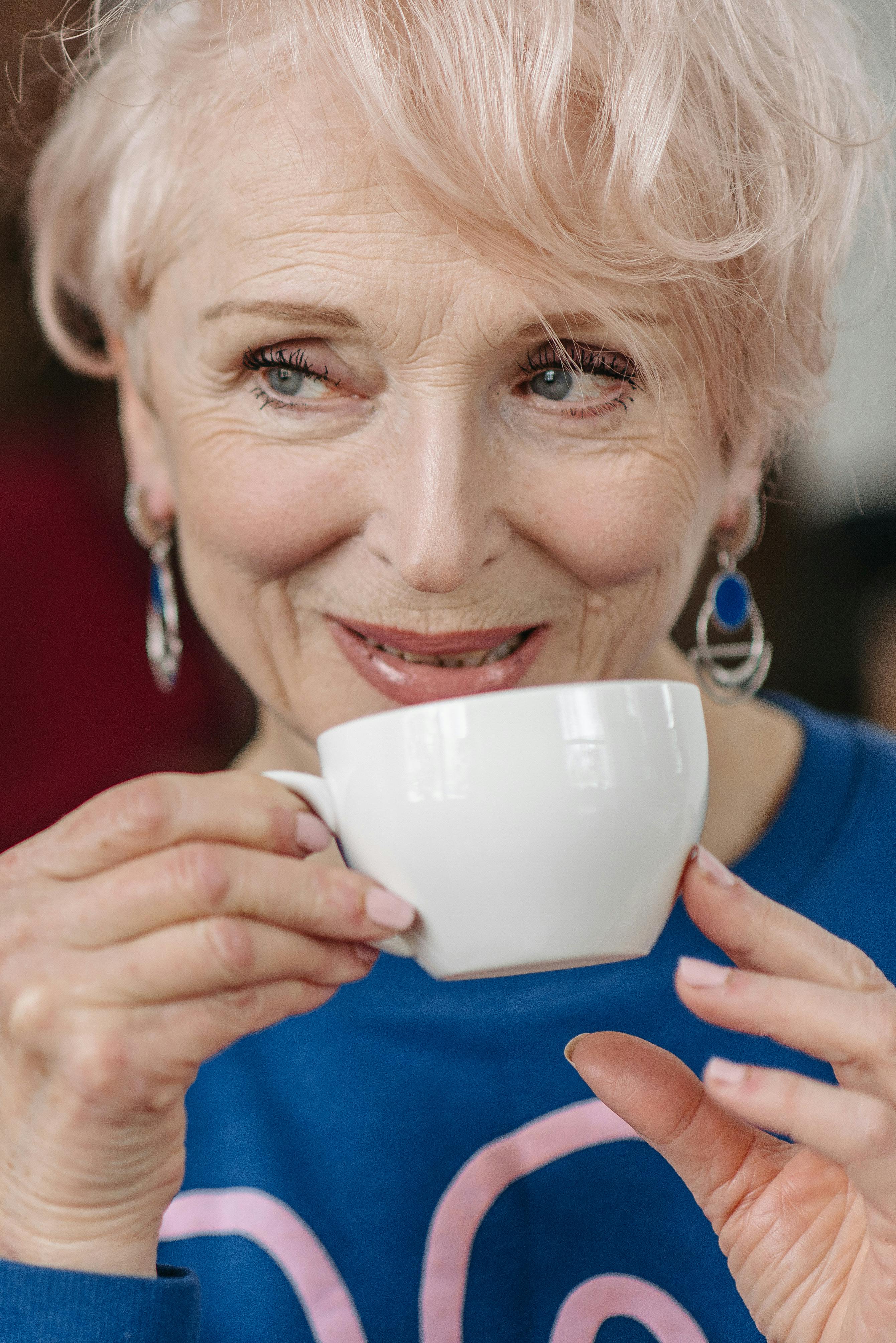 Elderly woman acting coy | Source: Pexels