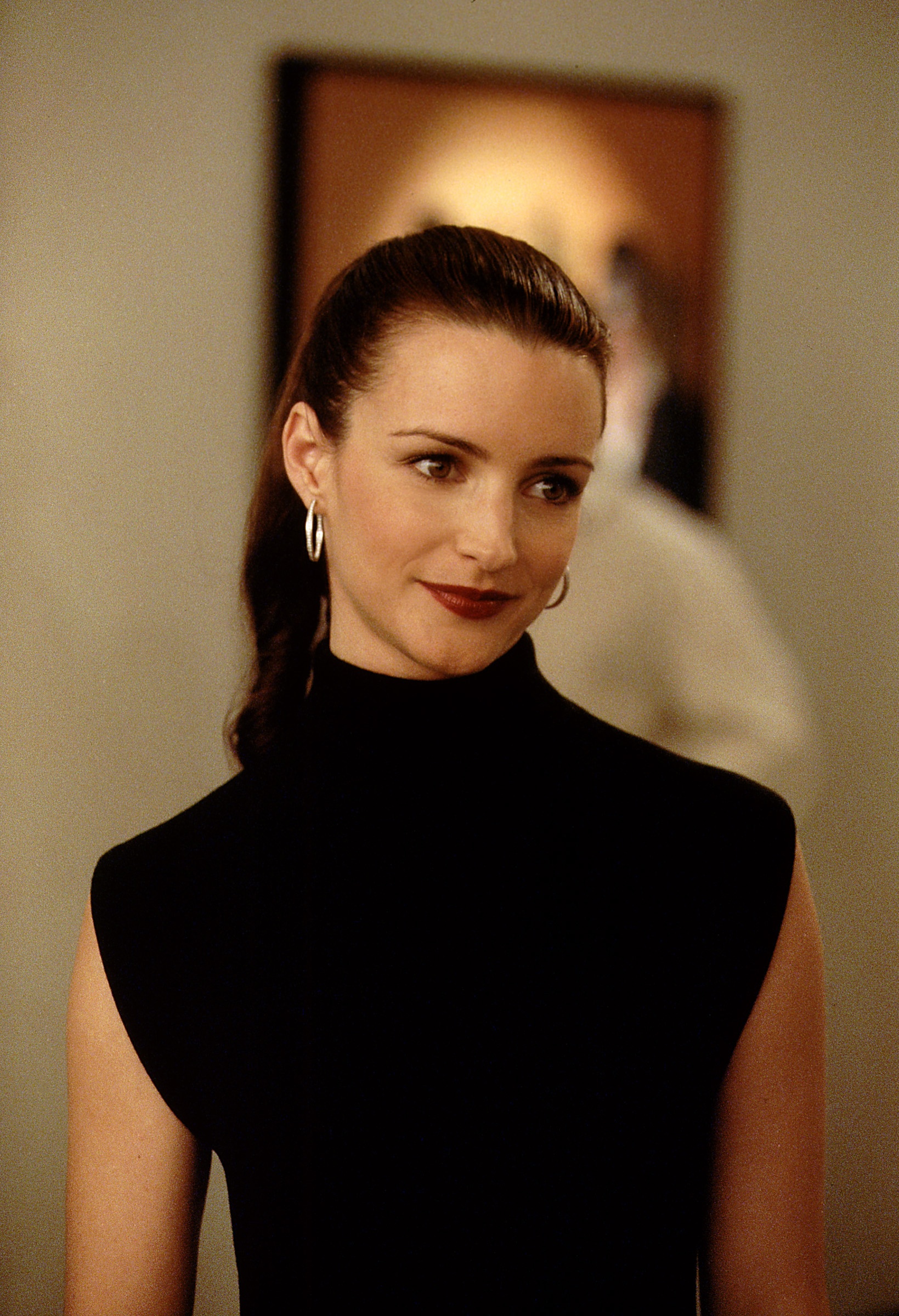 Kristin Davis on the set of "Sex And The City," 2000 | Source: Getty Images