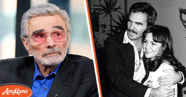 [Left] Actor Burt Reynolds discusses the film "The Last Movie Star" at Build Studio on March 15, 2018; [Right] Burt Reynolds and Sally Field during Bert Reynolds Sighted at the Ma Maison Restaurant in Los Angeles, California, United States on January 25, 1978. | Source: Getty Images