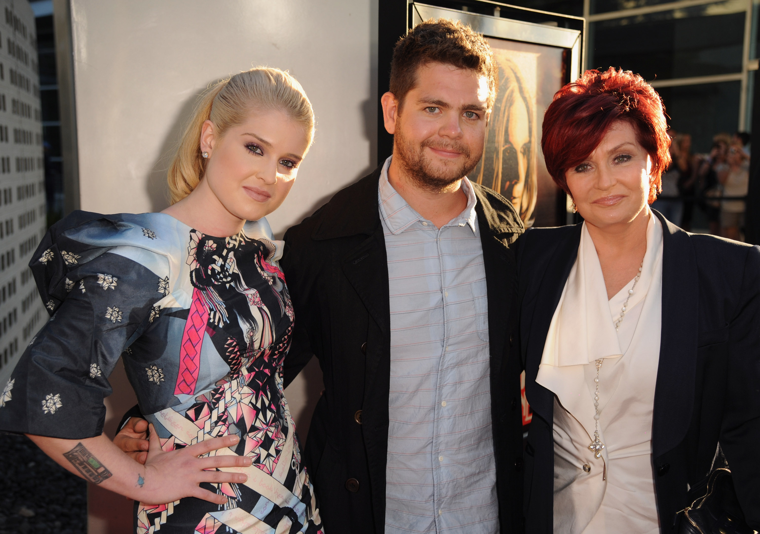 Jack, Kelly, and Sharon Osbourne arrive at the screening of "God Bless Ozzy Osbourne" to benefit the Musicares Map Fund held on August 22, 2011 in Hollywood, California | Source: Getty Images
