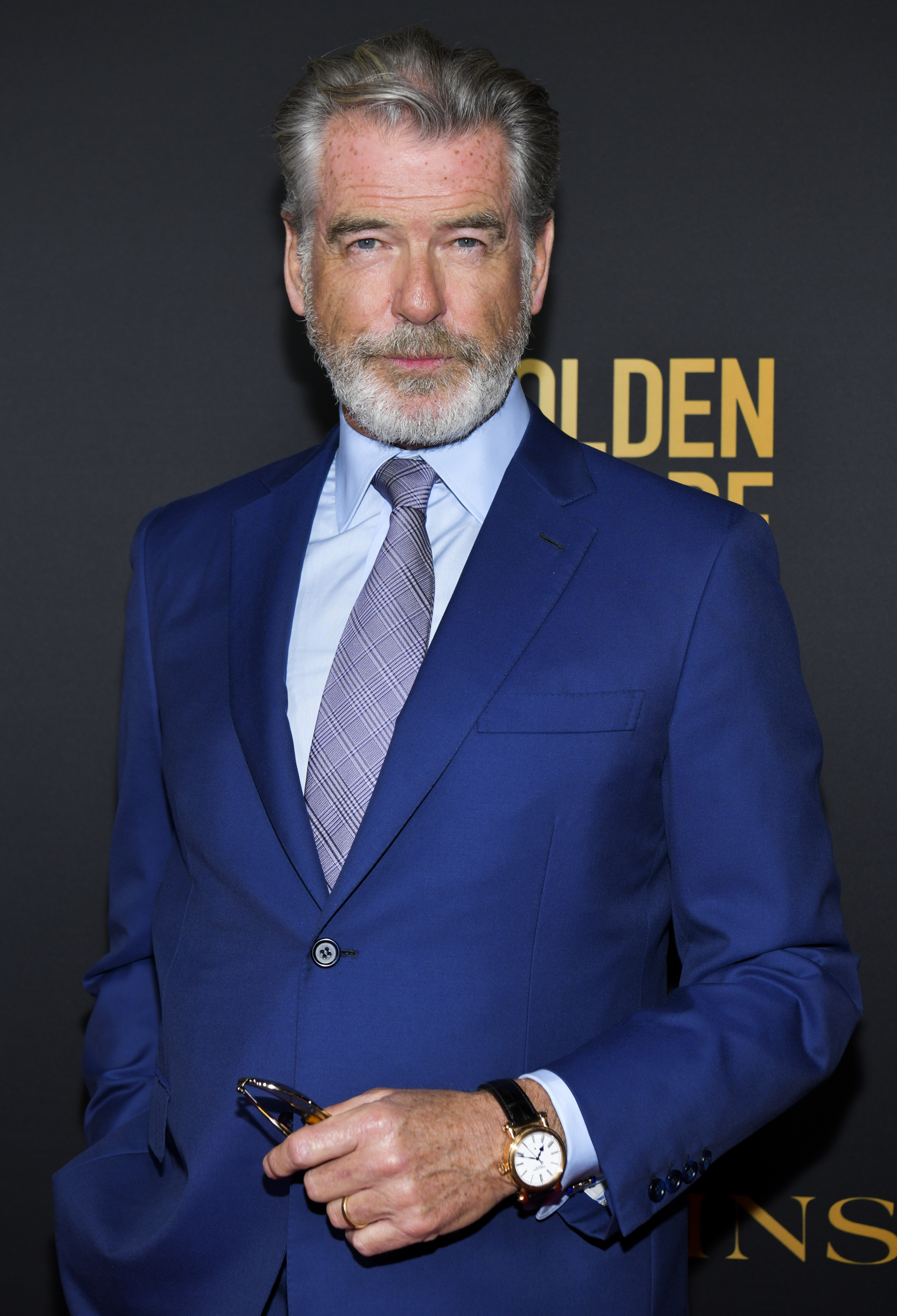 Pierce Brosnan at the HFPA and THR Golden Globe Ambassador Party in California in 2019 | Source: Getty Images