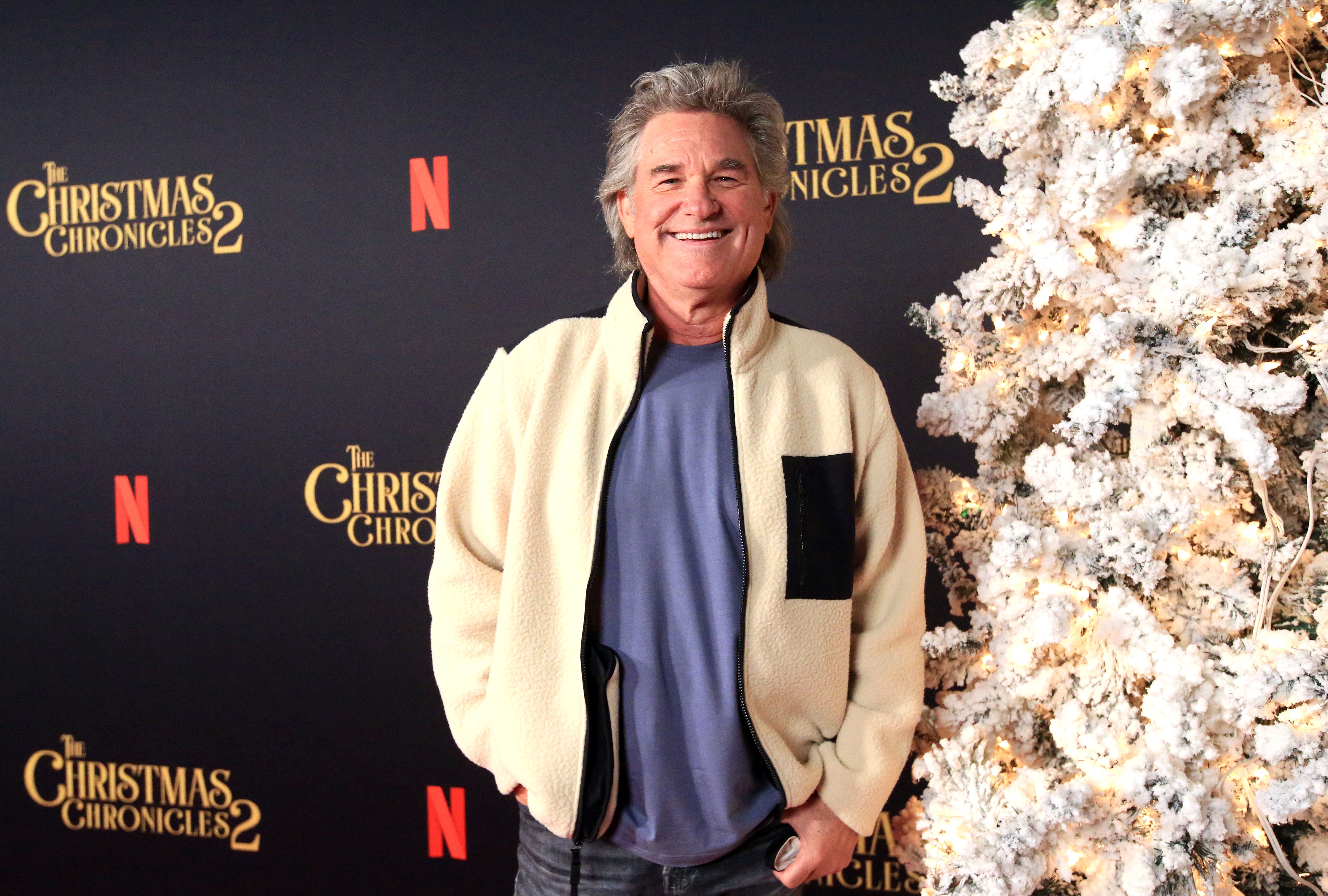 Kurt Russell during Netflix's "The Christmas Chronicles: Part Two" drive-in event at The Grove on November 19, 2020 in Los Angeles, California | Source: Getty Images