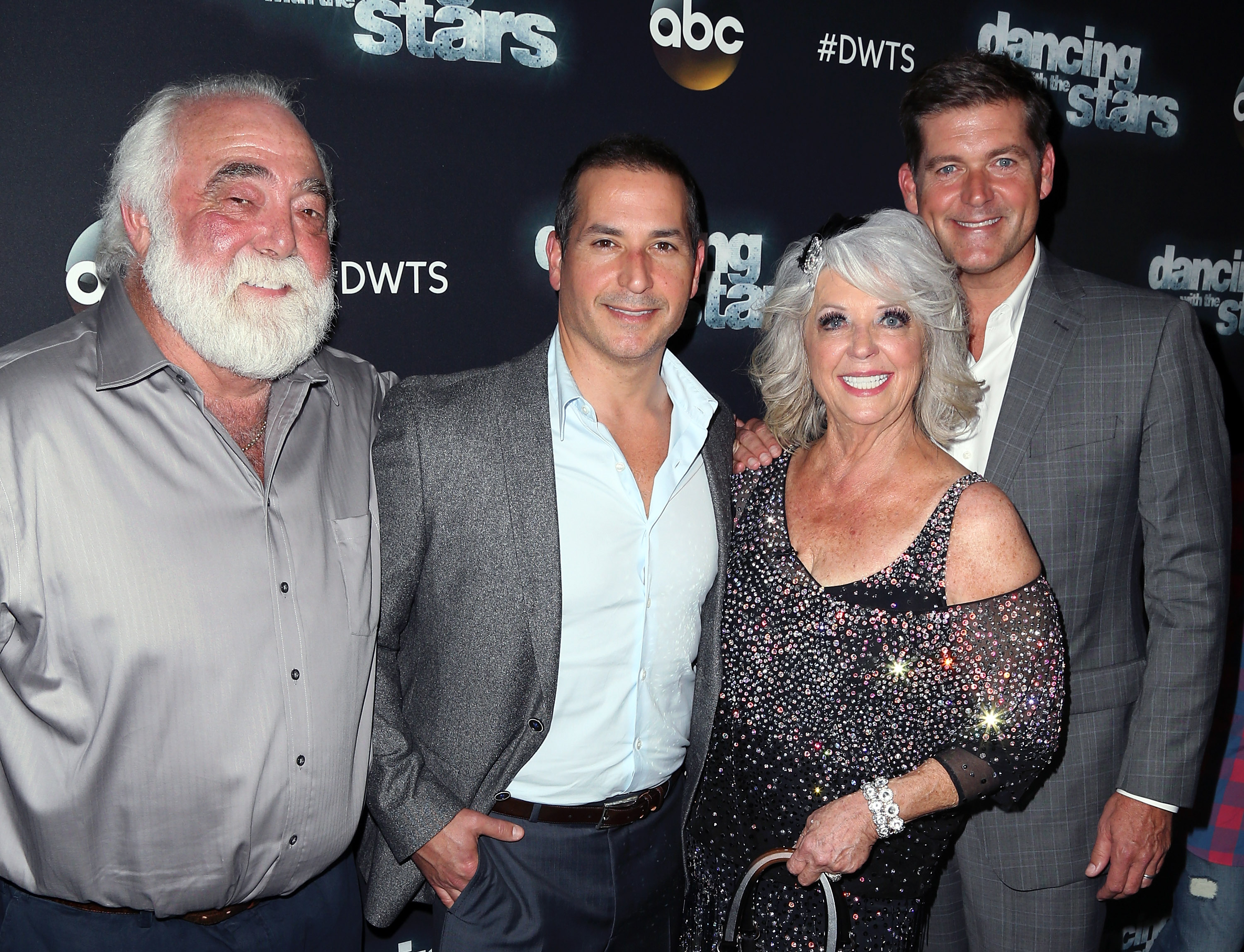 Michael Groover, Bobby, Paula, and Jamie Deen at season 21 of "Dancing with the Stars" at CBS Television City in Los Angeles, California, on October 5, 2015. | Source: Getty Images