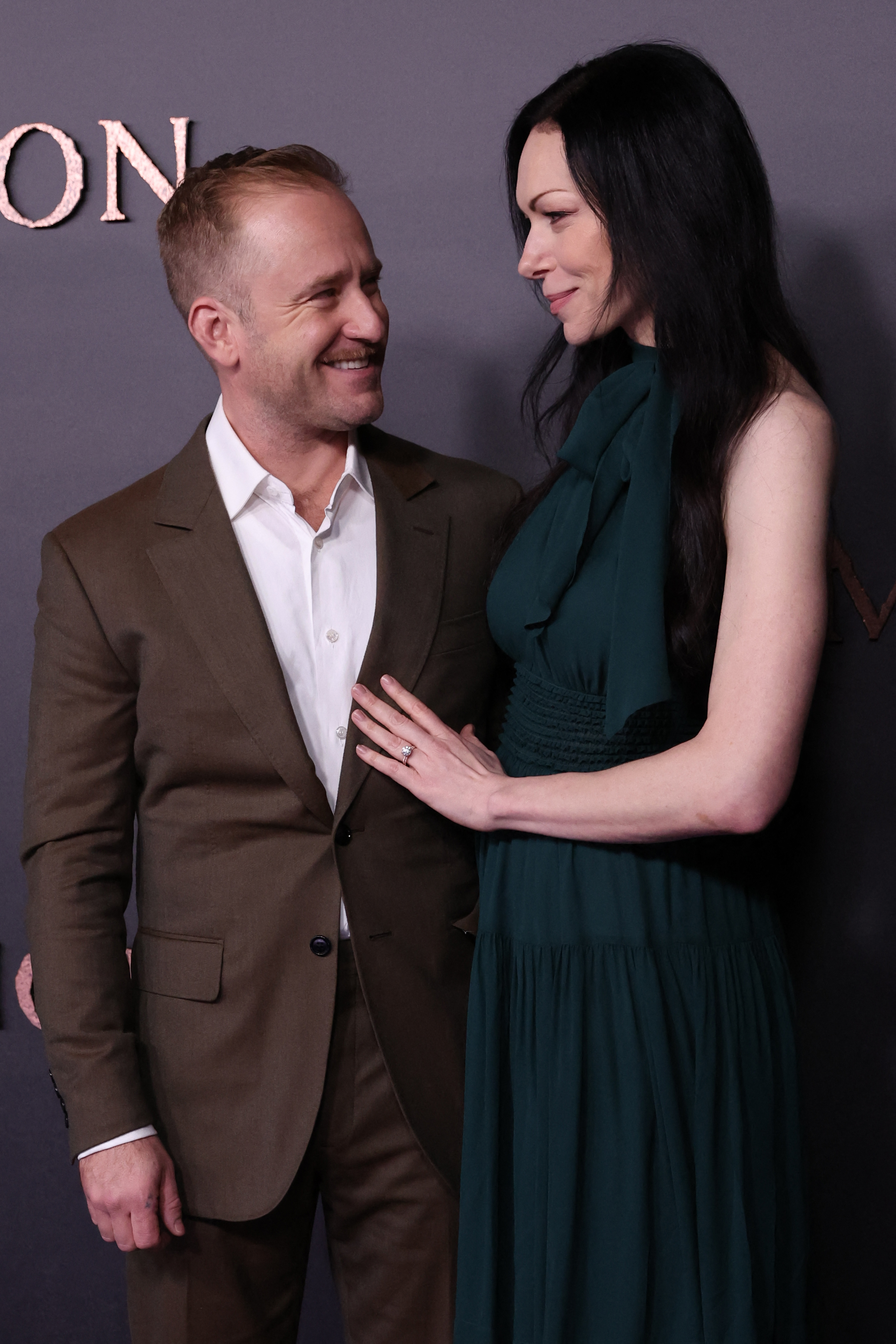 Ben Foster and Laura Prepon at the European premiere of "Emancipation" in London, England on December 2, 2022 | Source: Getty Images