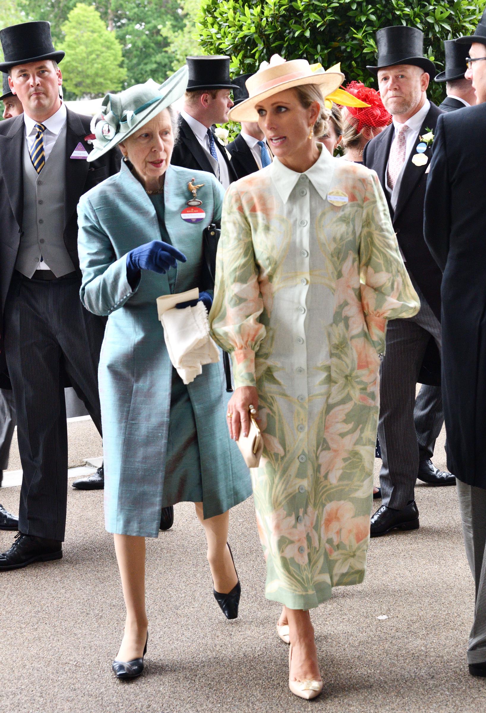 Princess Anne and Zara Tindall are pictured on Day one of the 5-day Royal Ascot meeting on 20 June 2023. | Source: Getty Images