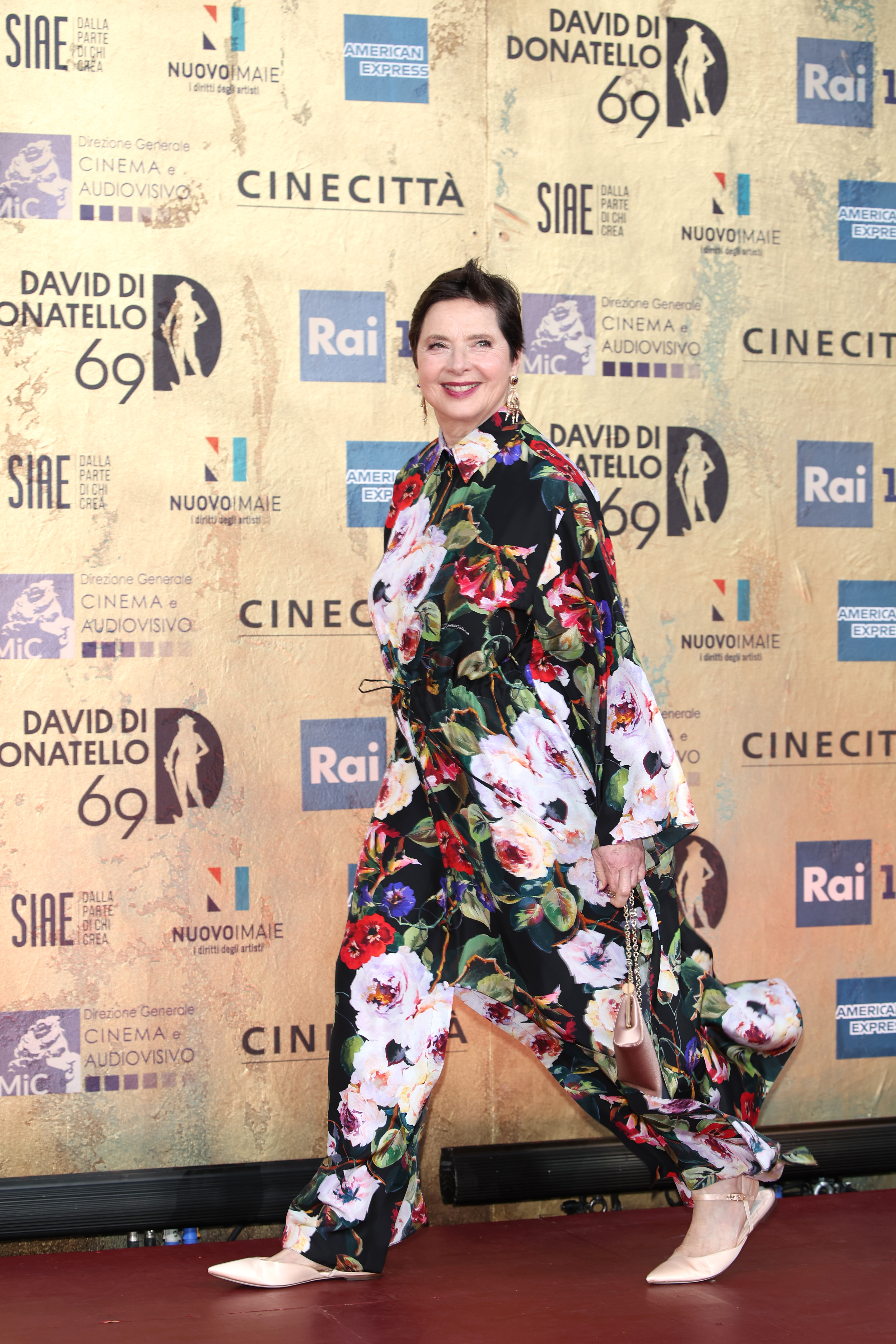 Isabella Rossellini at the photocall during the 69th David Di Donatello at Cinecitta Studios on May 3, 2024, in Rome, Italy. | Source: Getty Images