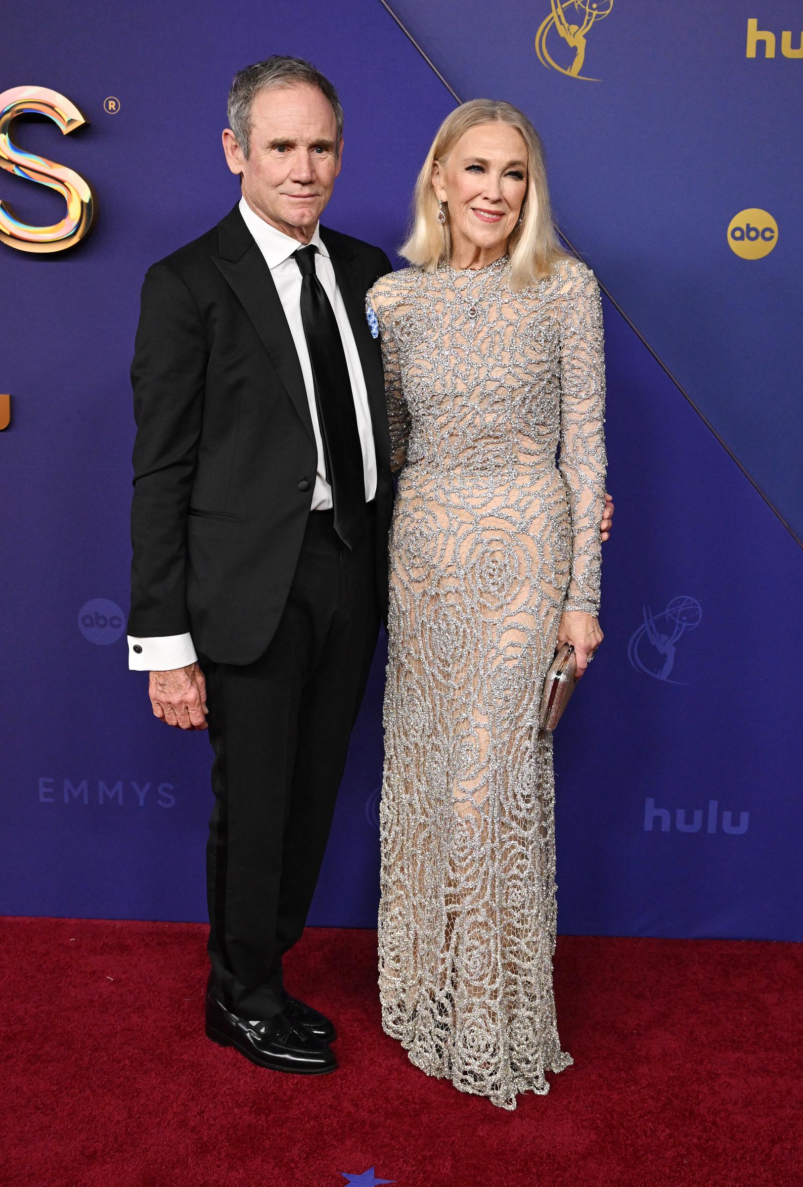 Bo Welch and Catherine O'Hara on September 15, 2024, in Los Angeles, California | Source: Getty Images