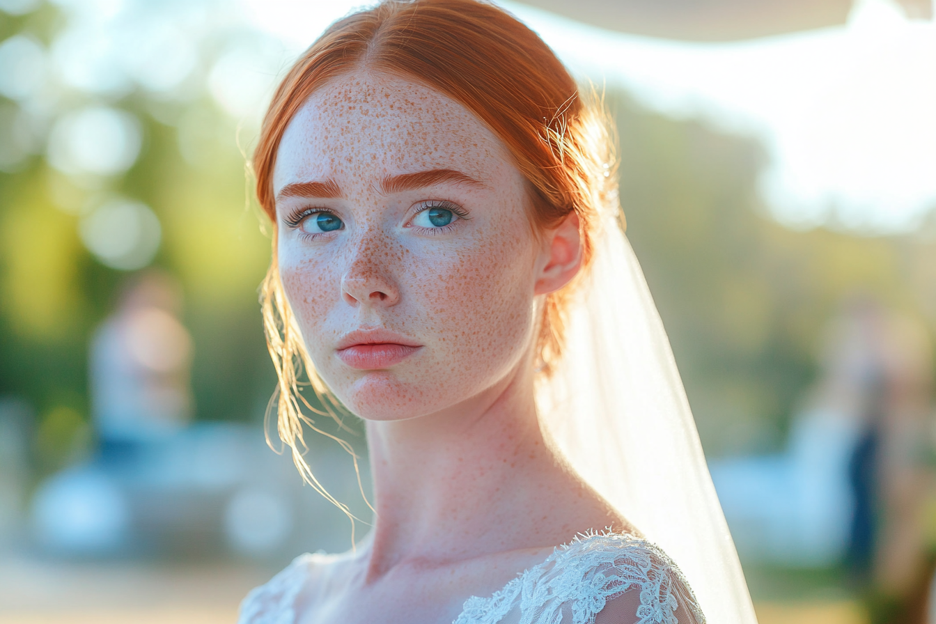 A bride looking at her mother-in-law | Source: Midjourney