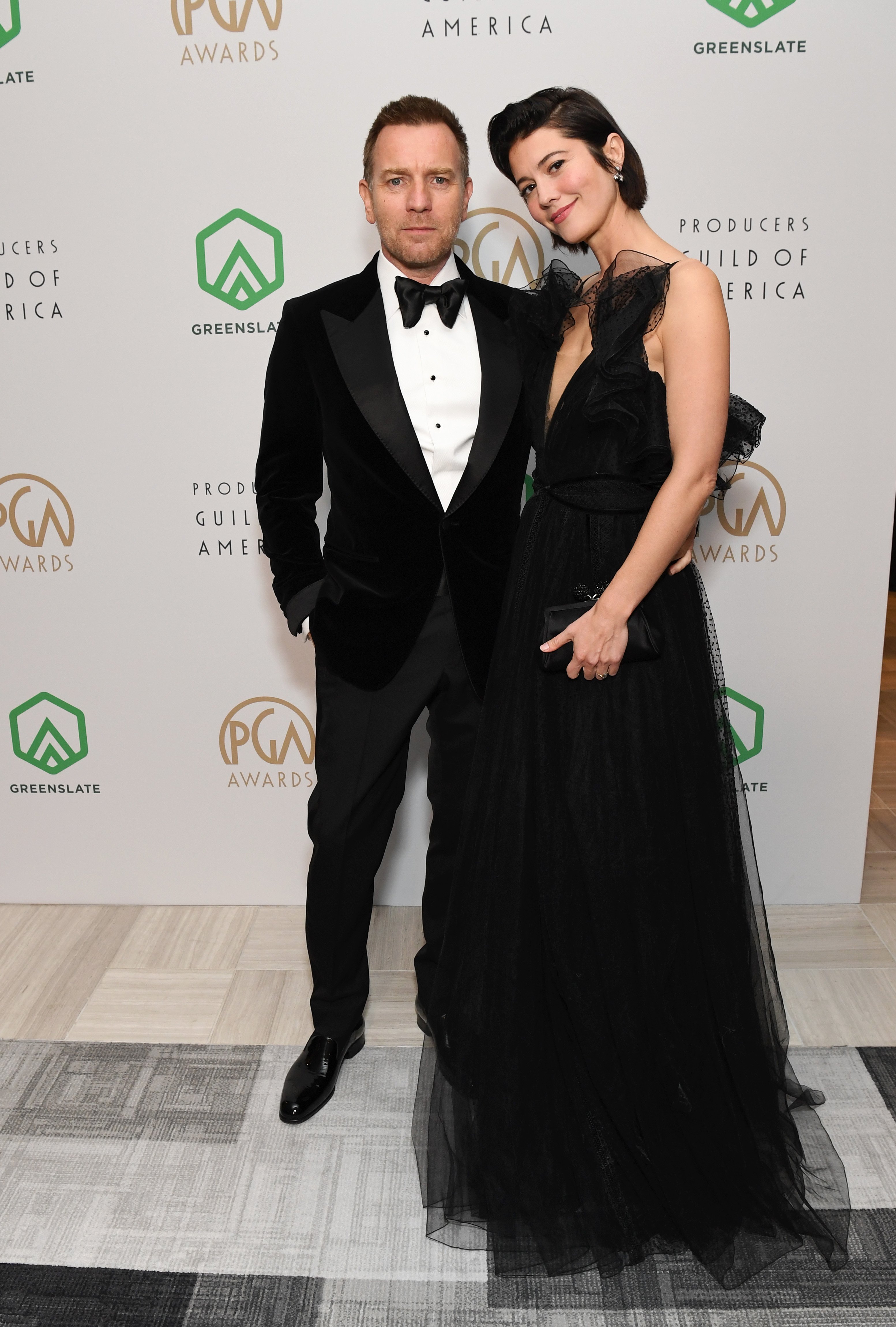 Ewan McGregor and Mary Elizabeth Winstead at The 33rd Producers Guild Awards Supported By GreenSlate at Fairmont Century Plaza on March 19, 2022, in Los Angeles, California. | Source: Getty Images