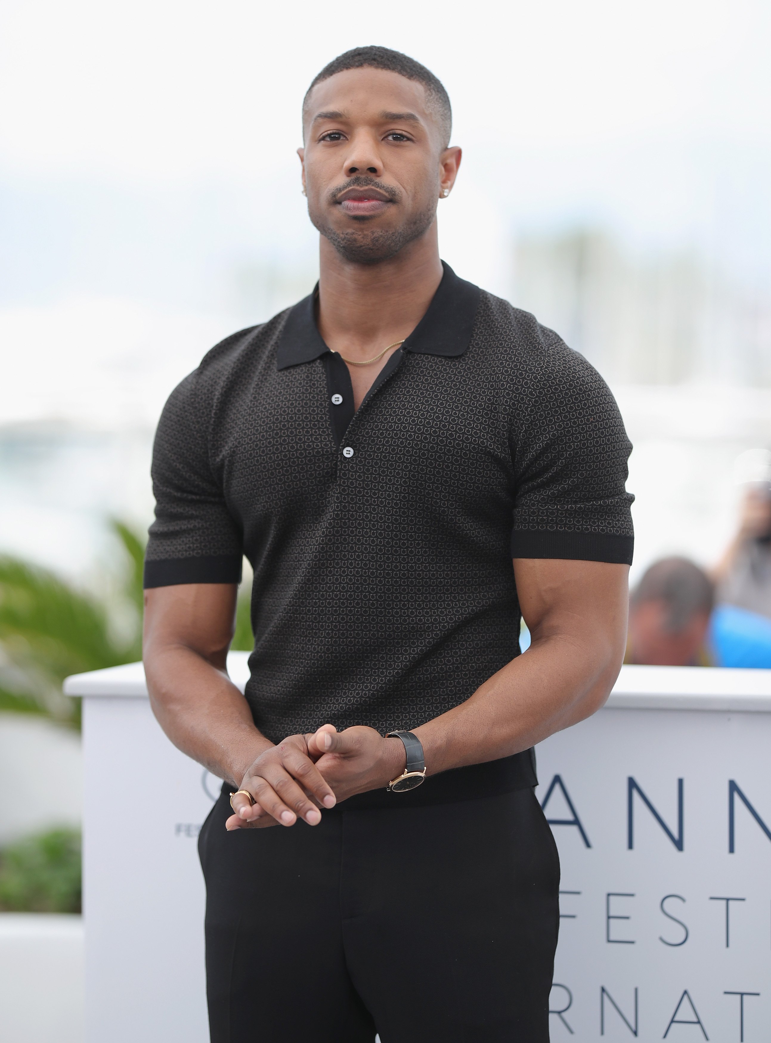 Michael B. Jordan at the 71st annual Cannes Film Festival at Palais des Festivals on May 12, 2018 | Photo: GettyImages