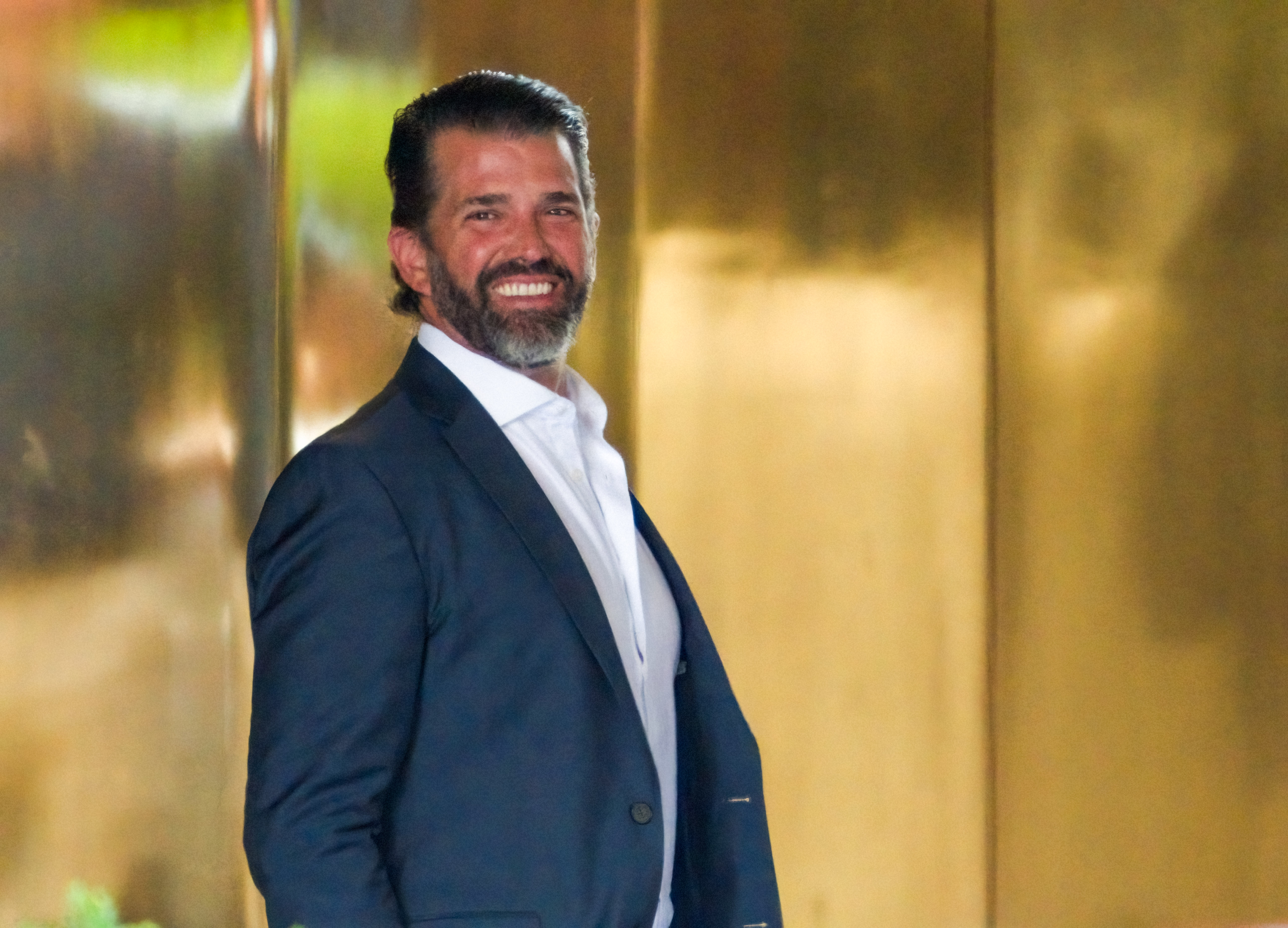 Donald Trump Jr. spotted leaving Trump Tower in New York City on May 29, 2024. | Source: Getty Images