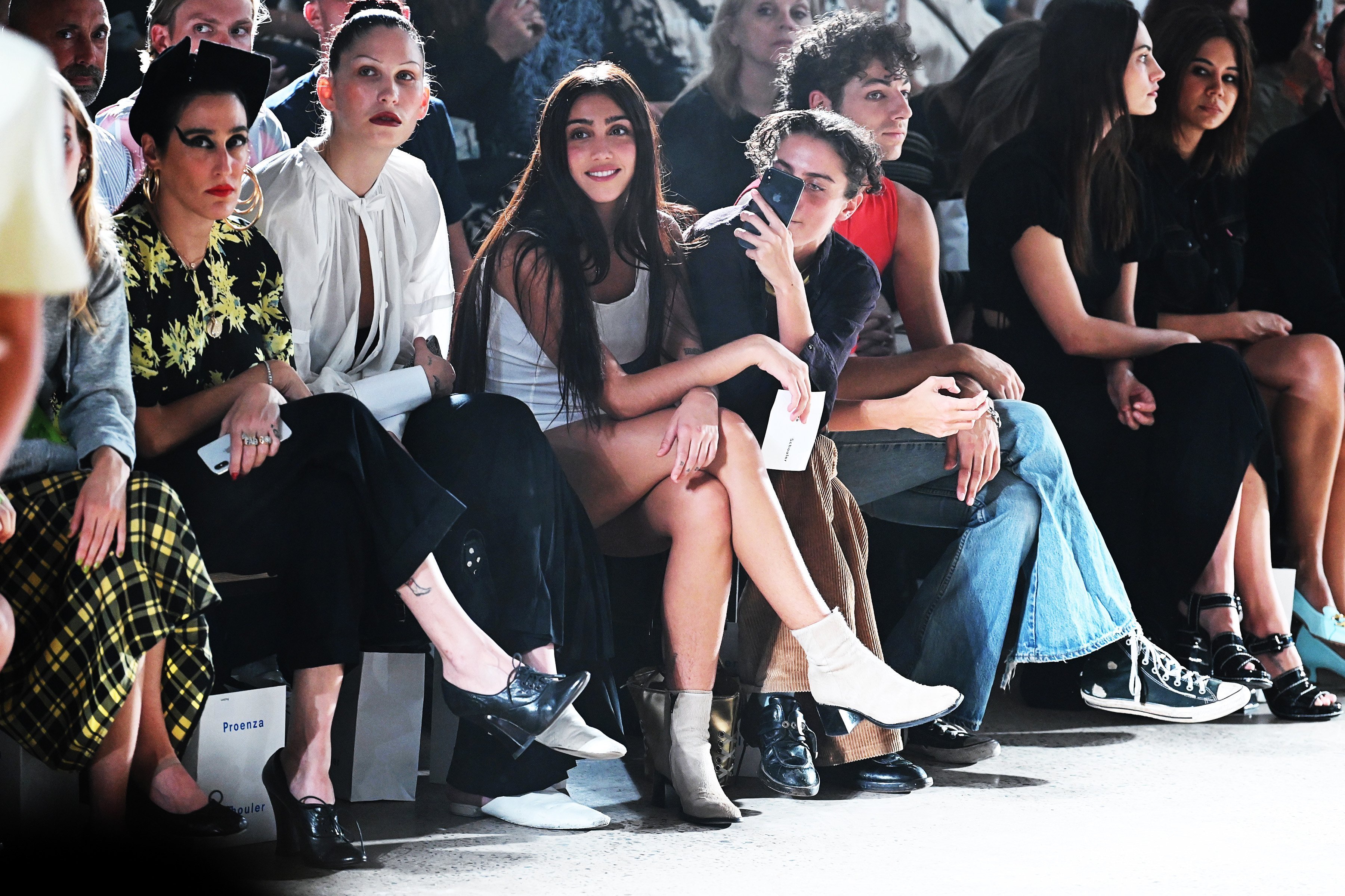 Lourdes Leon in the front row for Proenza Schouler during New York Fashion Week, September 10, 2019 | Source: Getty Images