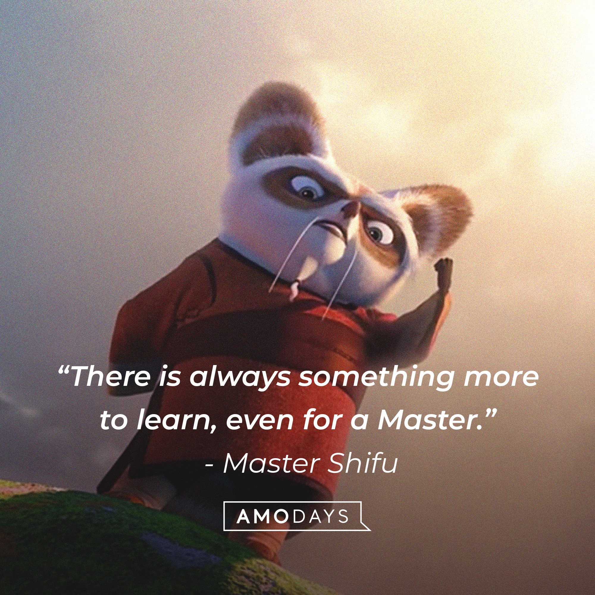  Master Shifu’s quote:“There is always something more to learn, even for a Master.”  | Image: AmoDays