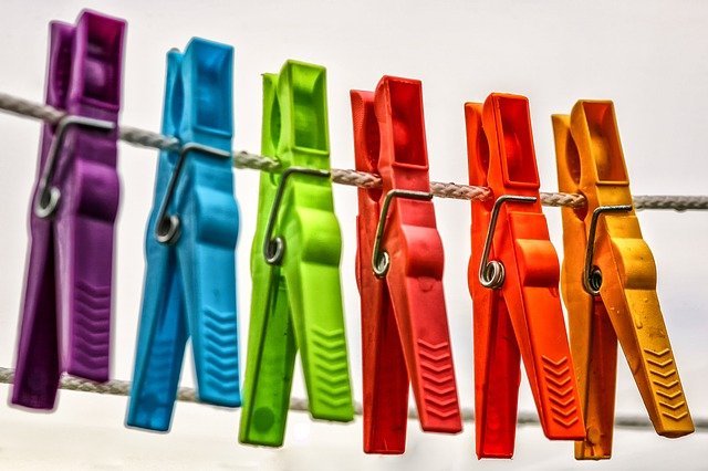 Pinzas de ropa. Fuente: Pixabay
