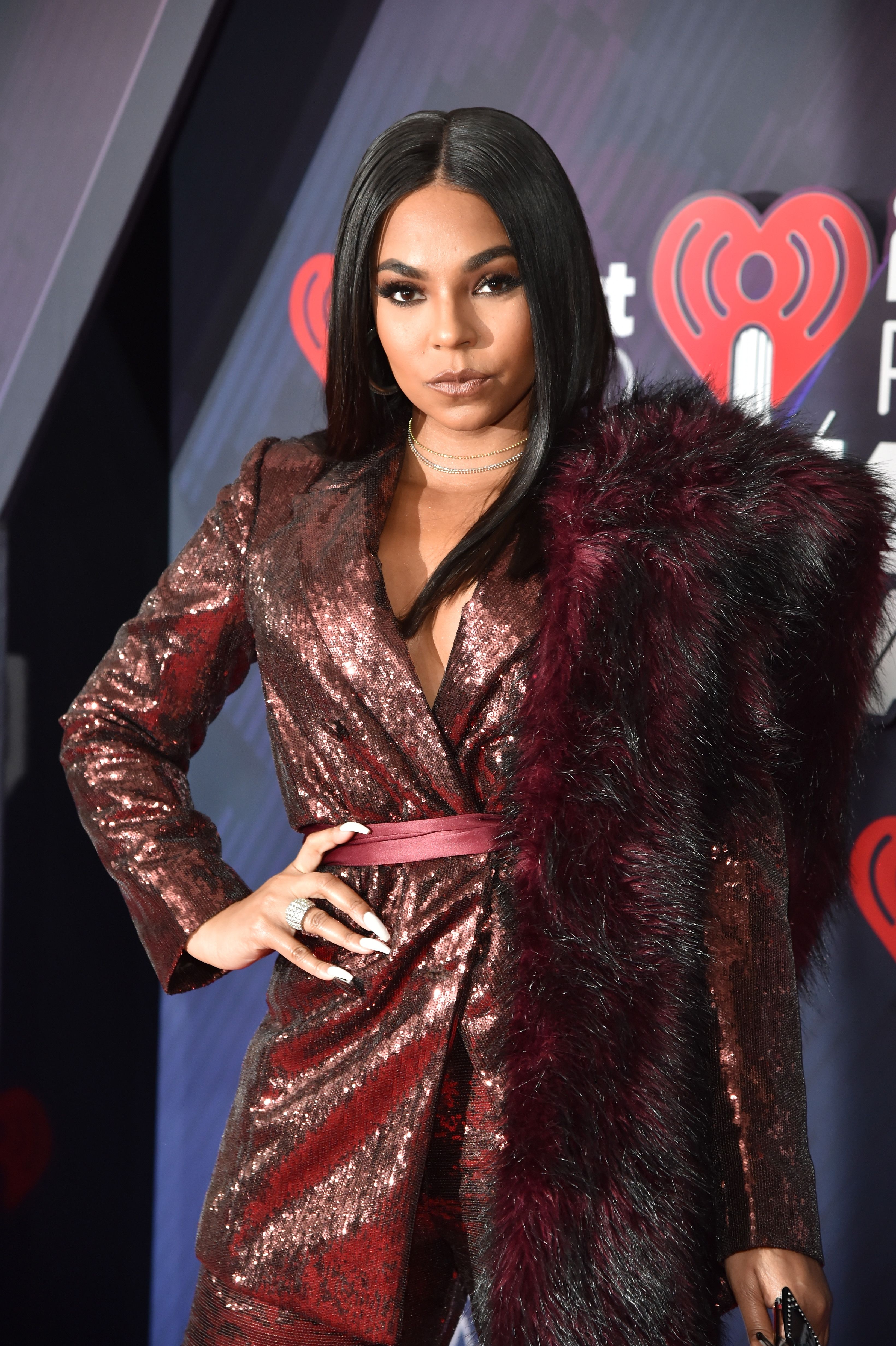 Ashanti at the 2018 iHeartRadio Music Awards in Inglewood, California | Source: Getty Images