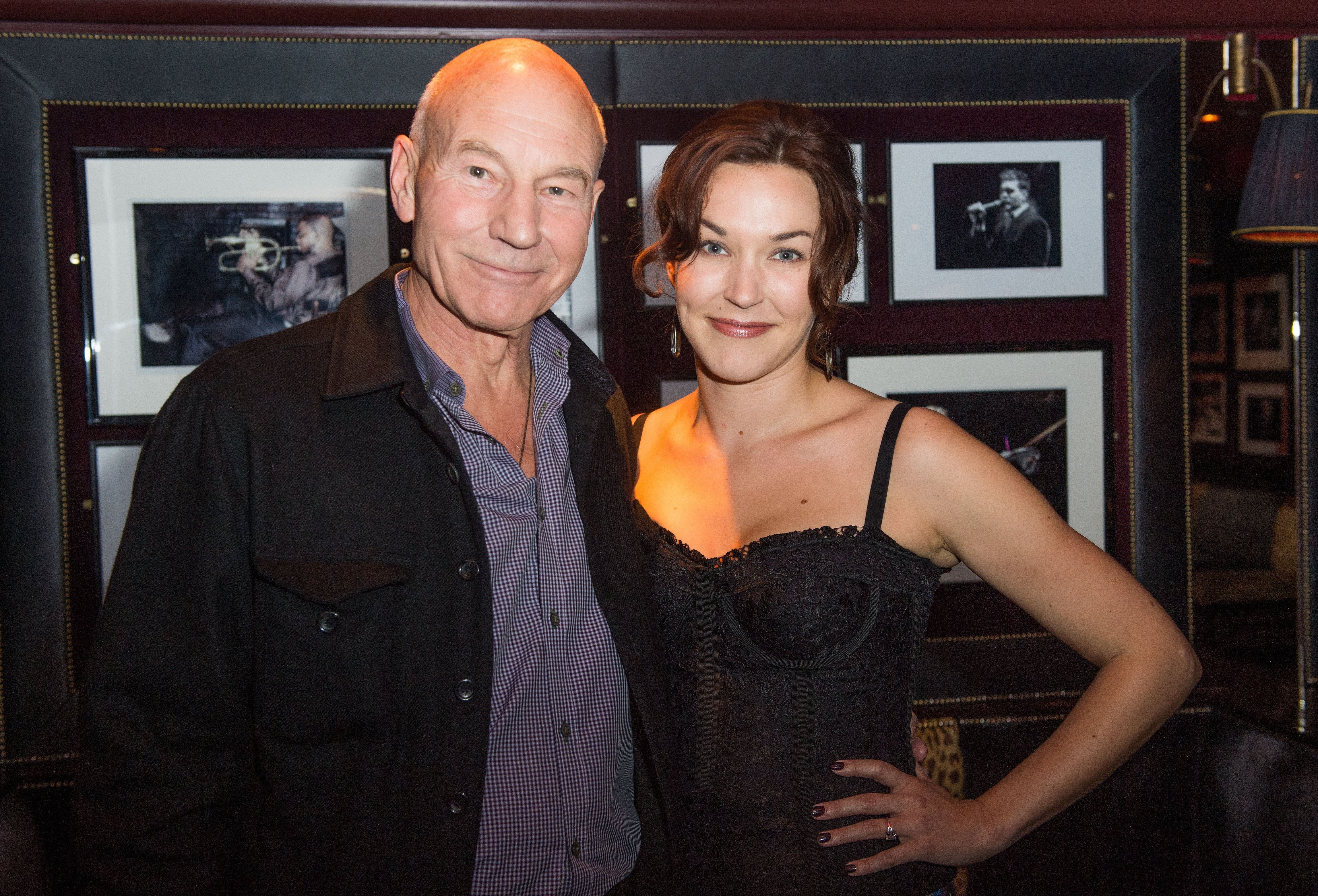 Sunny Ozell and Sir Patrick Stewart at Ronnie Scott's Jazz Club on October 17, 2012 in London, England | Source: Getty Images