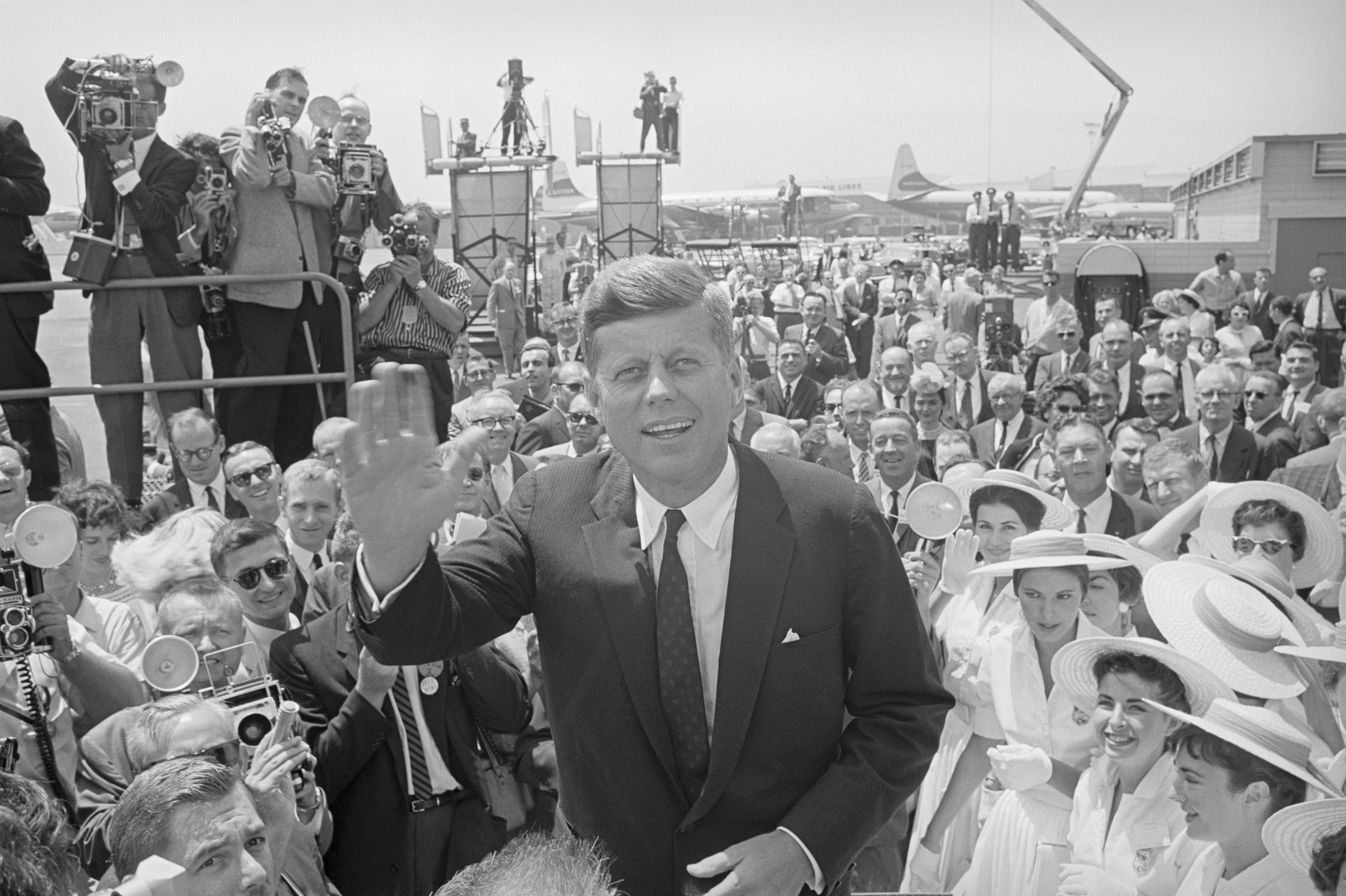 Late president John F. Kennedy in Los Angeles, California, circa 1960. | Source: Getty Images