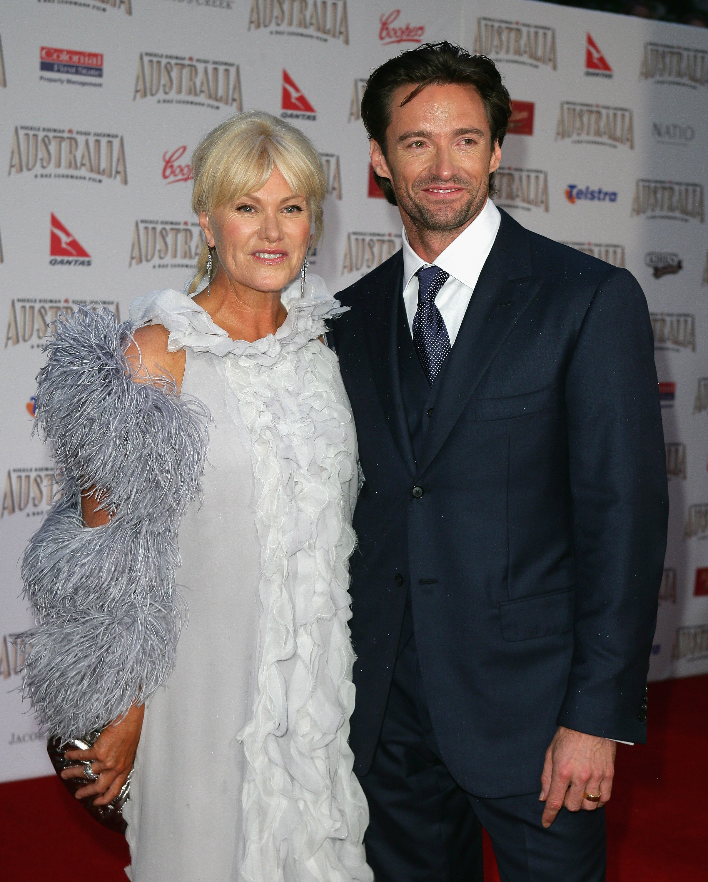 Actor Hugh Jackman and his wife Deborah-Lee Furness at the George Street Greater Union Cinemas on November 18, 2008 in Sydney, Australia. | Source: Getty Images