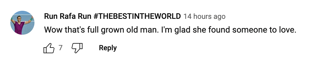 Comment by an internet user, 2023 | Source: youtube.com/@JenniferHudsonShow