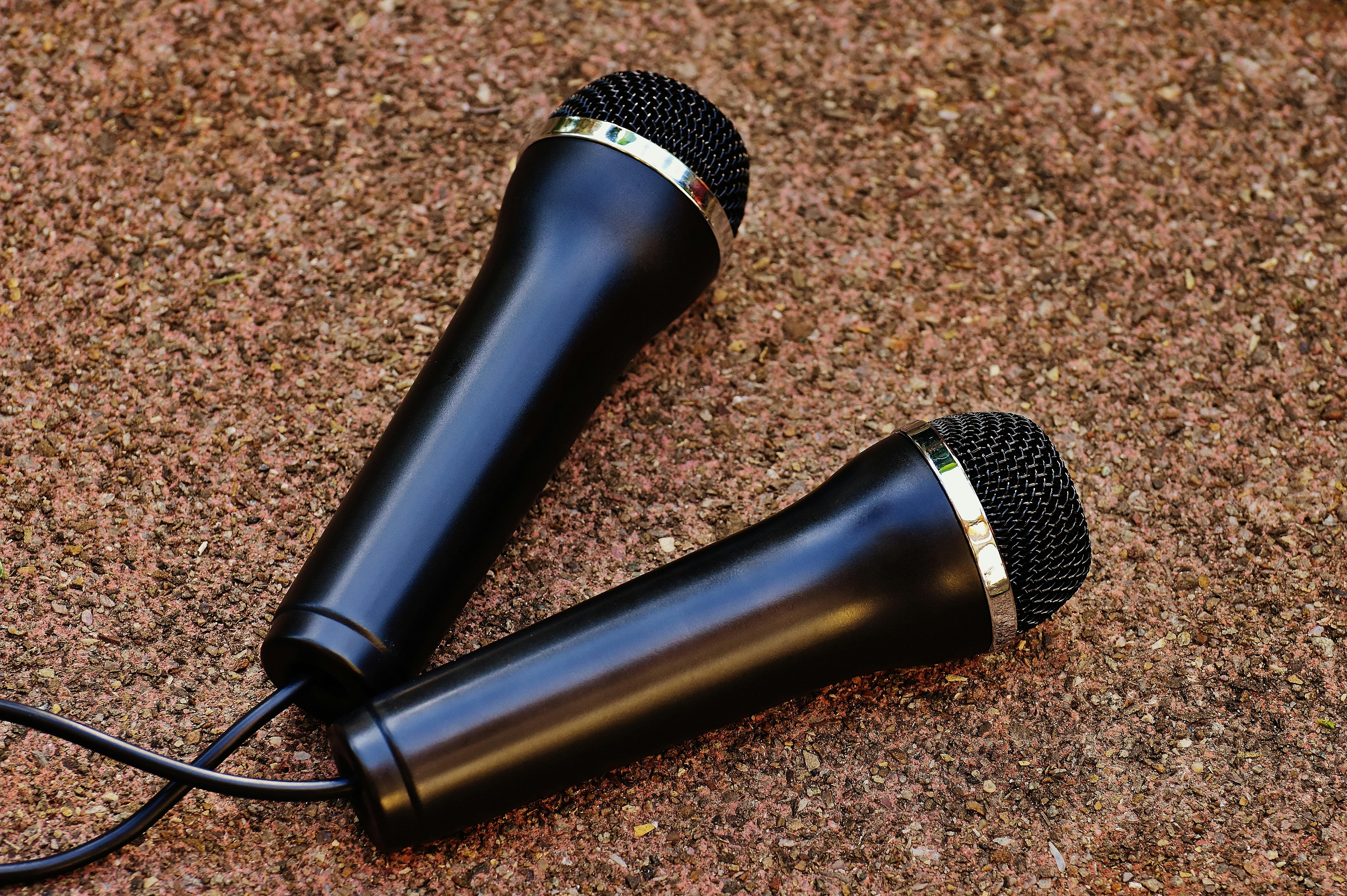 Mini karaoke microphones | Source: Pexels