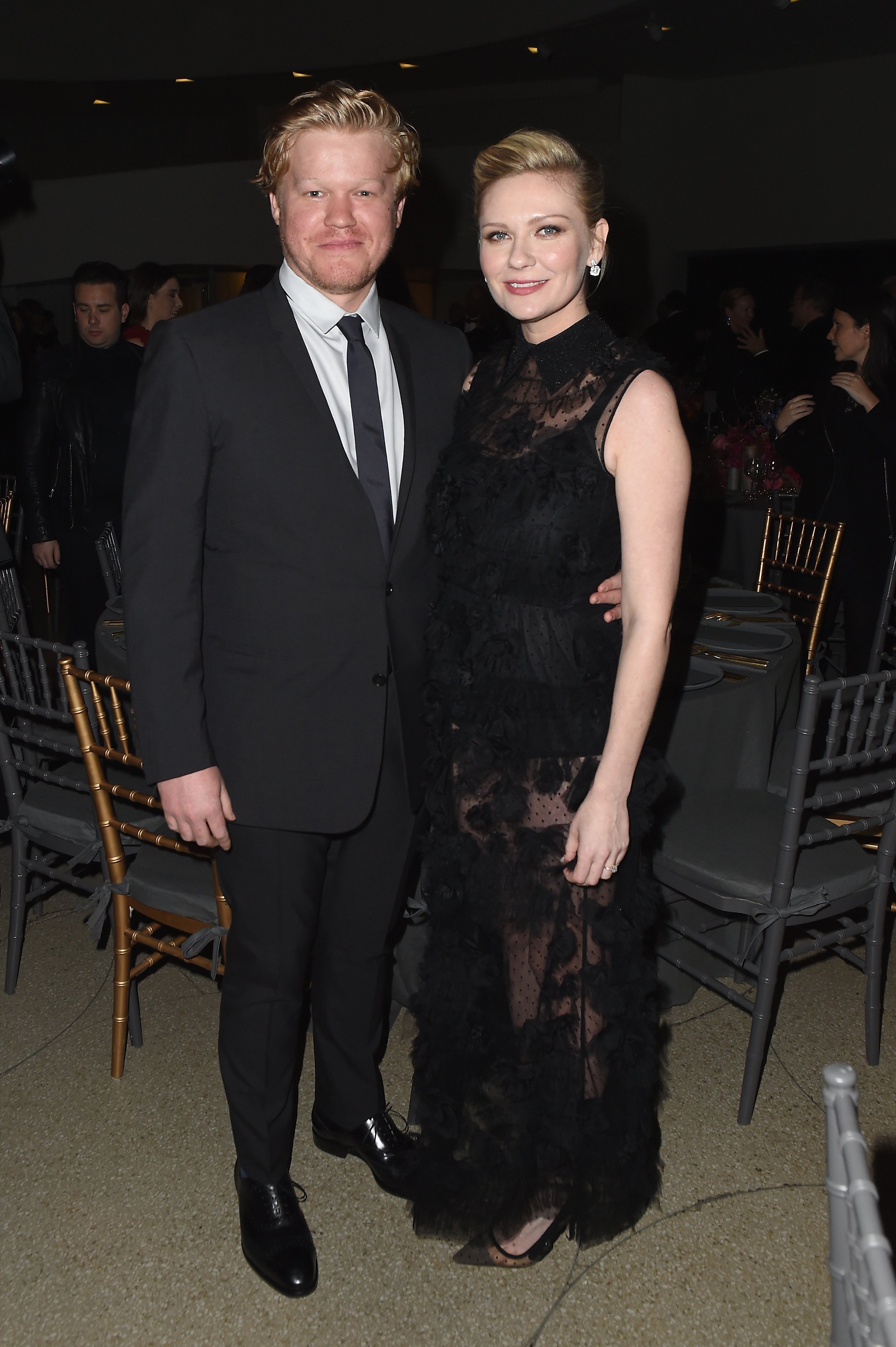 Jesse Plemons and Kirsten Dunst attend the 2017 Guggenheim International Gala by Dior on November 16, 2017 in New York City. | Photo: Getty Images