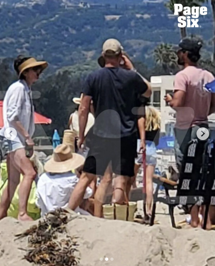 The Duke and Duchess of Sussex lounge by the sand at Santa Claus Beach in California while Prince Archie took surfing lessons, posted on August 2, 2025. | Source: Instagram/Page Six