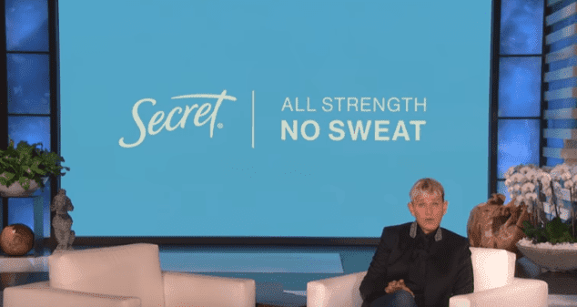 Ellen DeGeneres shared the first look at Secret's new 2020 Super Bowl ad spotlighting gender equality in sport. | Source: YouTube/TheEllenShow.
